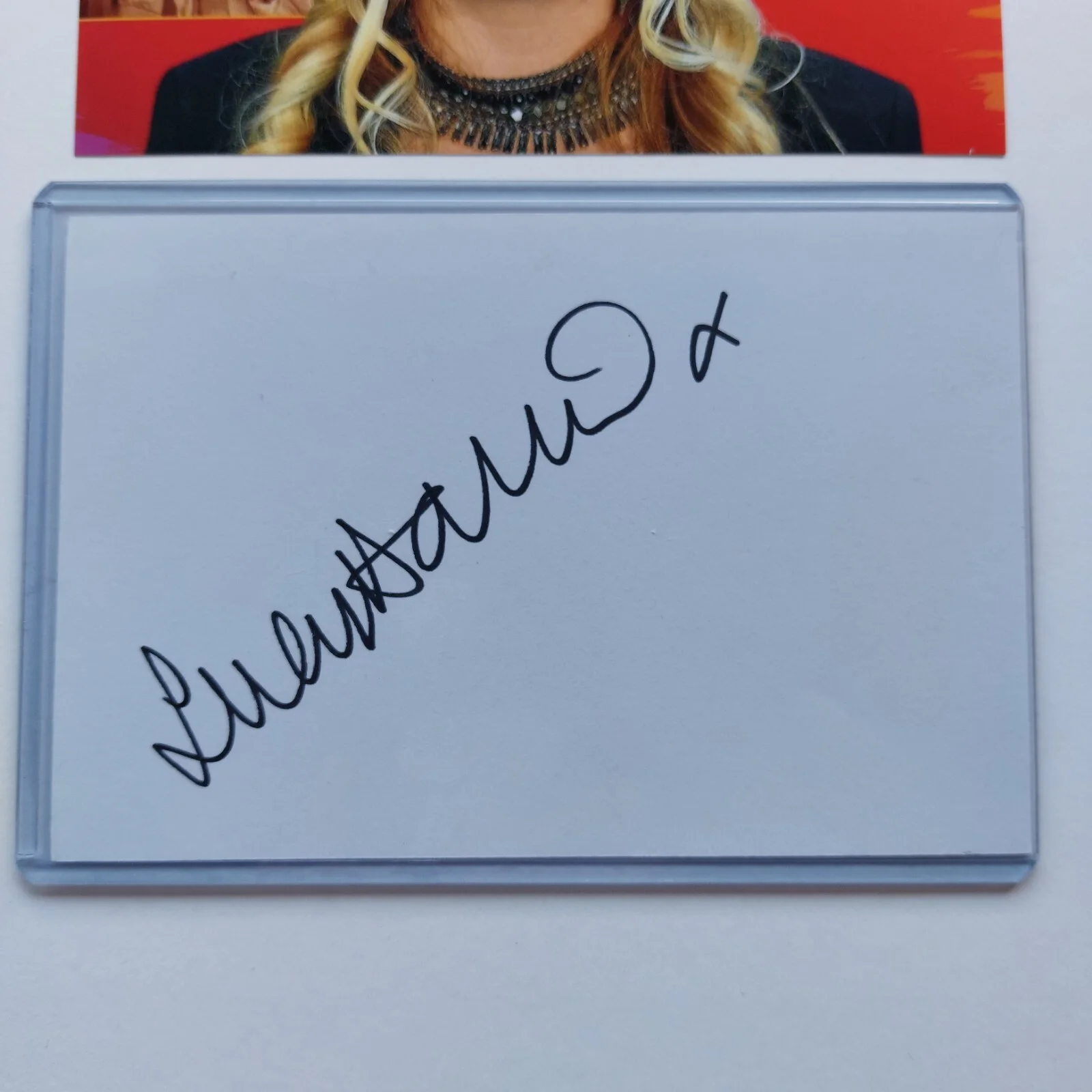 Lucy Davis — Lucy Davis signed 4x6 Index Card COA (The Office, Sabrina, Shaun of the Dead), изображение 3