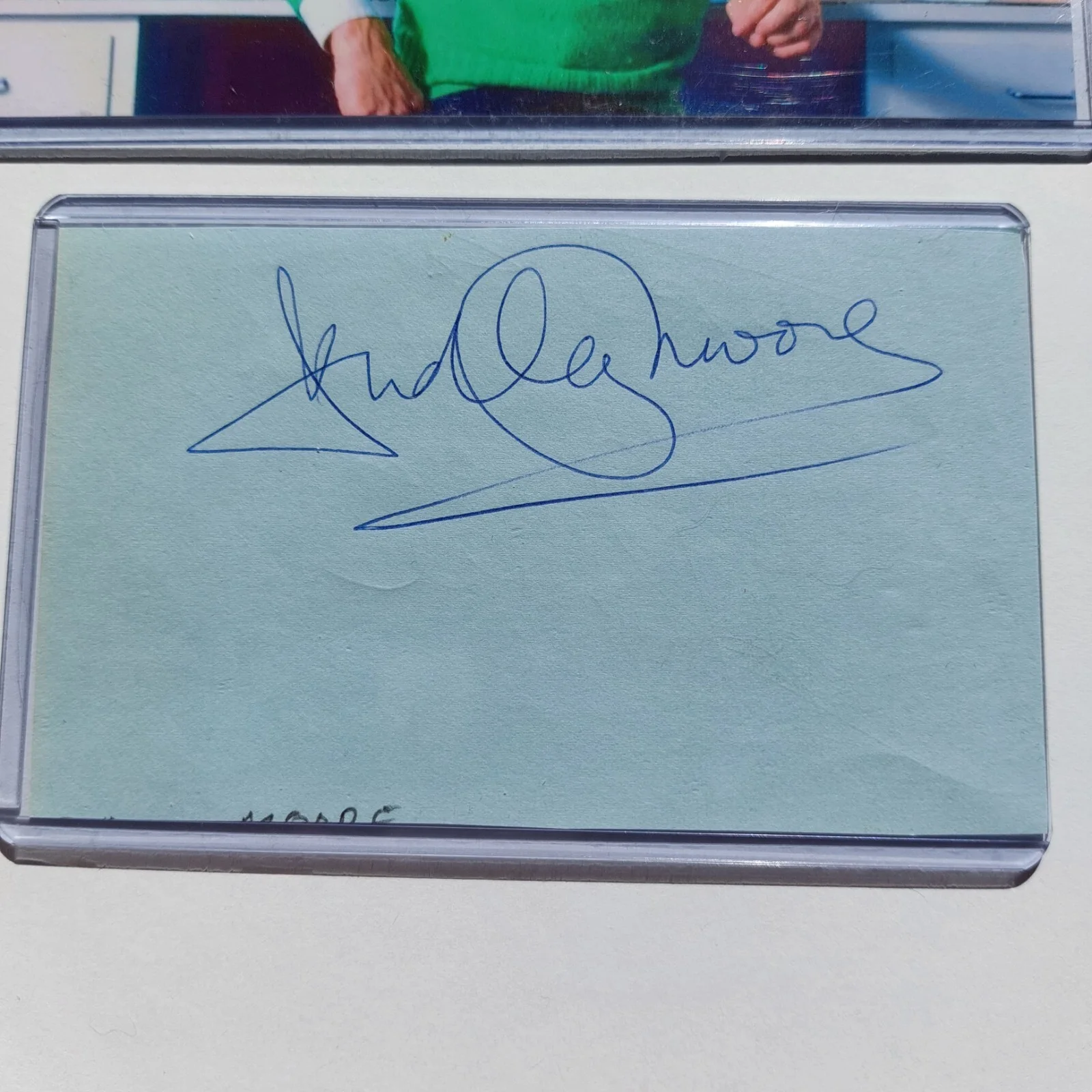 Dudley Moore — Dudley Moore Signed 3X5 Cut JSA COA (Arthur, 10, Bedazzled), image 2