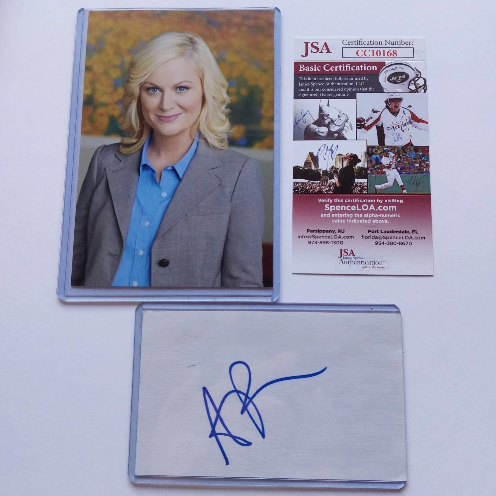 Amy Poehler — Amy Poehler Signed Auto 3x5 Index Card Early signature 2006 (Parks and Rec, SNL)