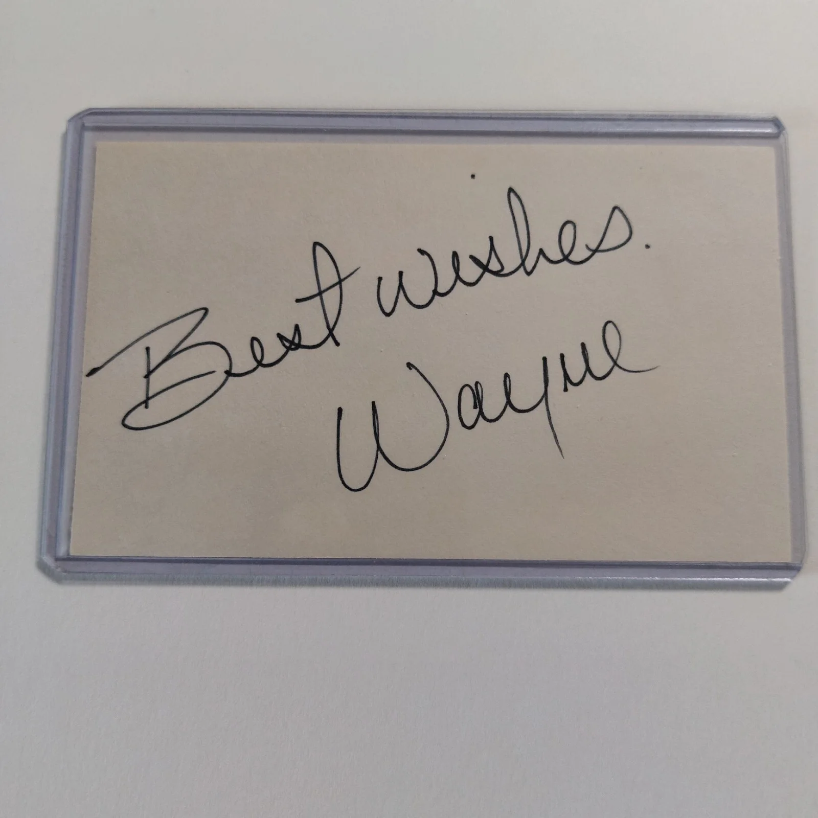 Wayne Newton — Fallout Mr. New Vegas Wayne Newton signed 3x5 Index Card VTG Fallout New, image 3