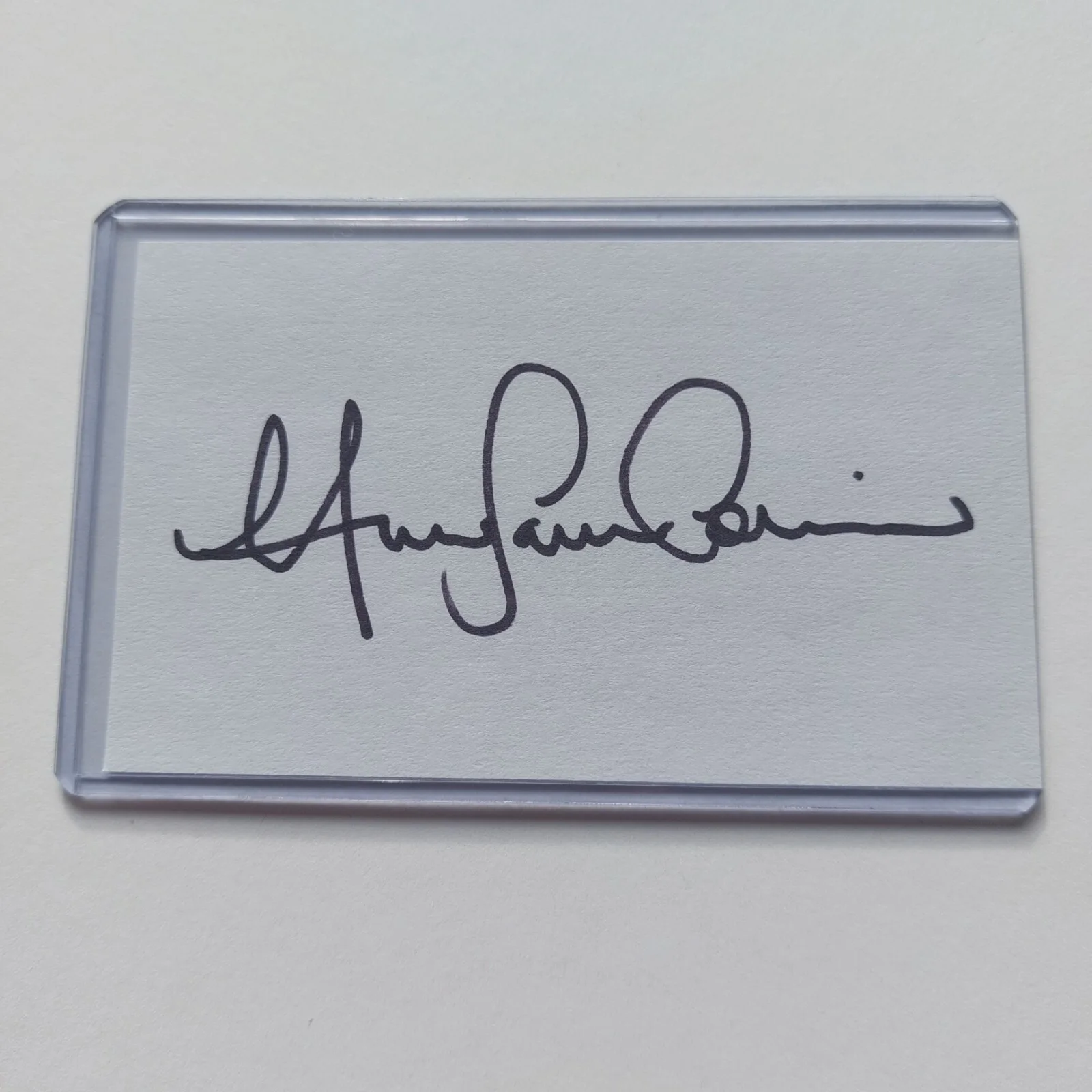 Huw Collins — Huw Collins Signed 3x5 Index Card Pretty Little Liars Dr. Elliott Rollins, image 2