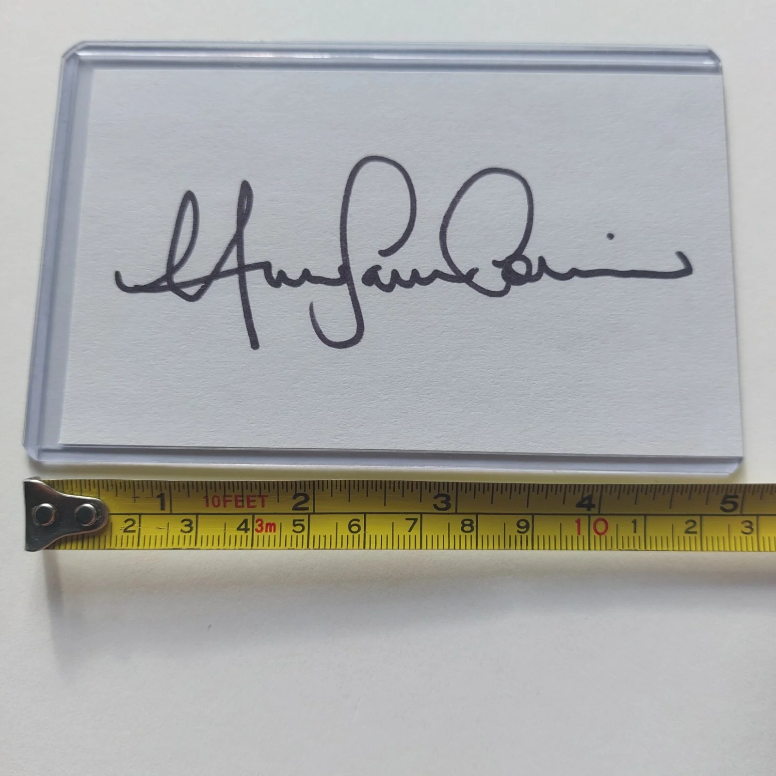 Huw Collins — Huw Collins Signed 3x5 Index Card Pretty Little Liars Dr. Elliott Rollins, image 3