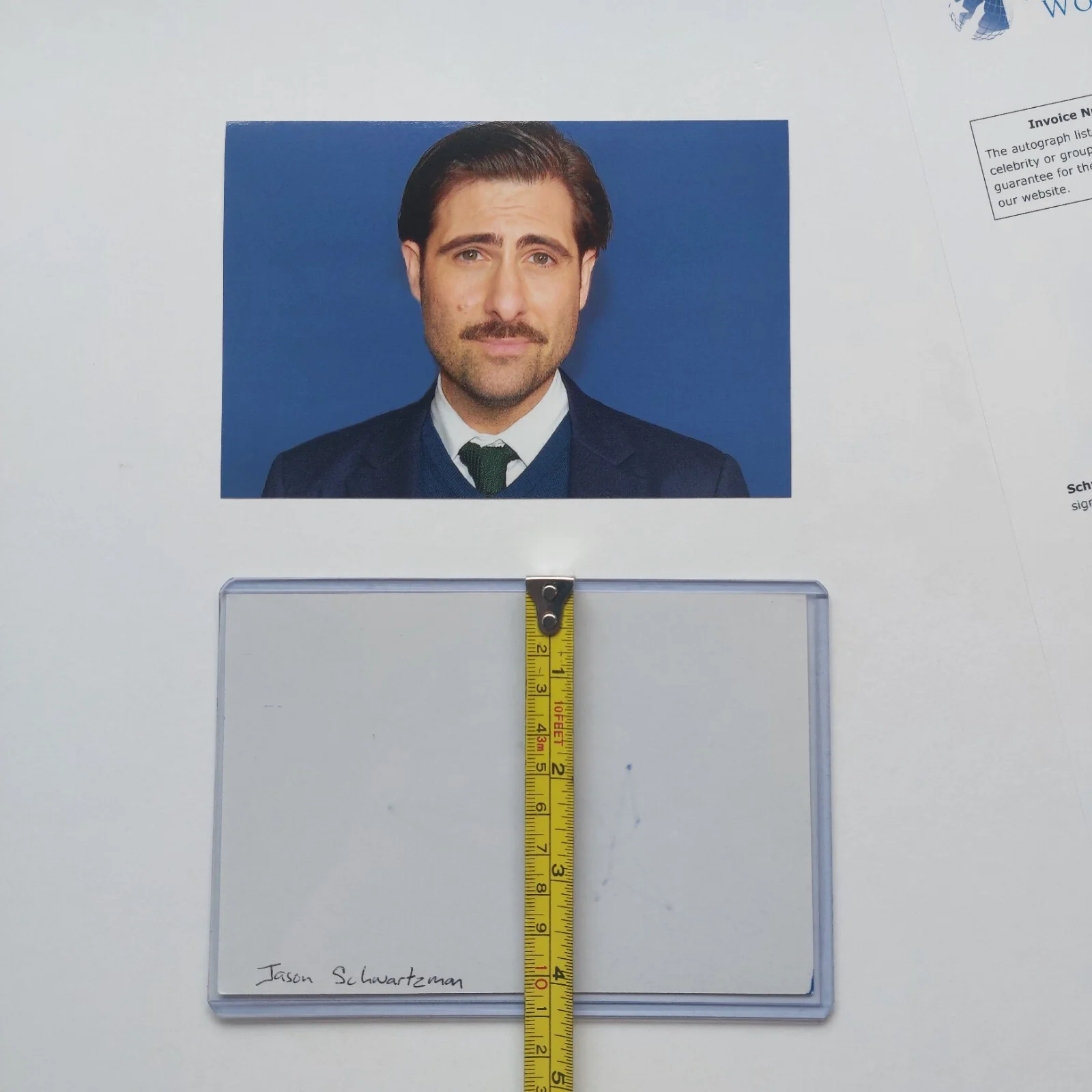 Jason Schwartzman — Jason Schwartzman Signed 4x6 Index Card with COA Rushmore Scott Pilgram Cut, изображение 5