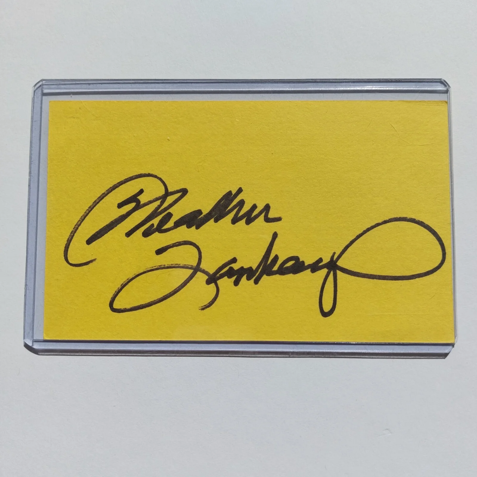 Heather Langenkamp — Nightmare on Elm St Signed Heather Langenkamp autographed 3x5 index card, image 2