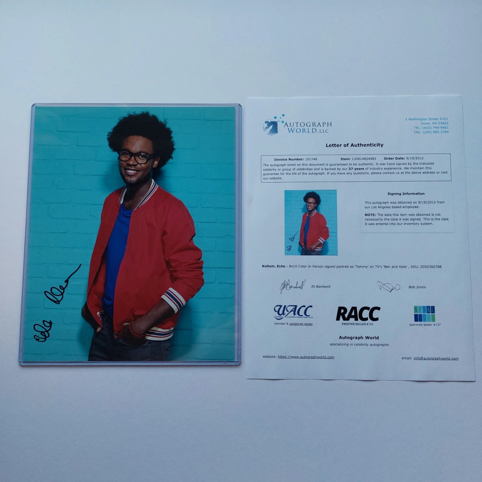 Echo Kellum — Echo Kellum Signed 8x10 Photo with COA Arrow Autographed Legends of Tomorrow, image 2
