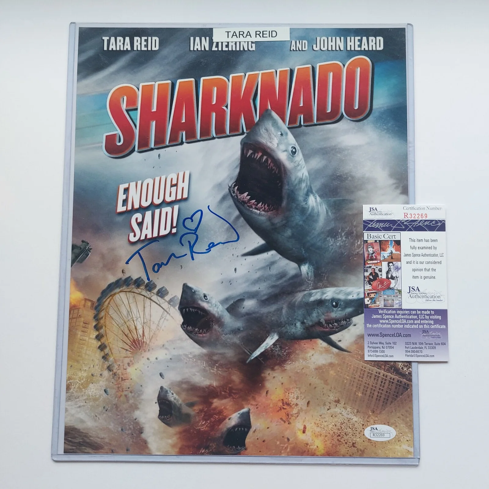 Tara Reid — Sharknado signed 11x14 Photo Tara Reid Signed JSA COA American Pie Big Lebowski