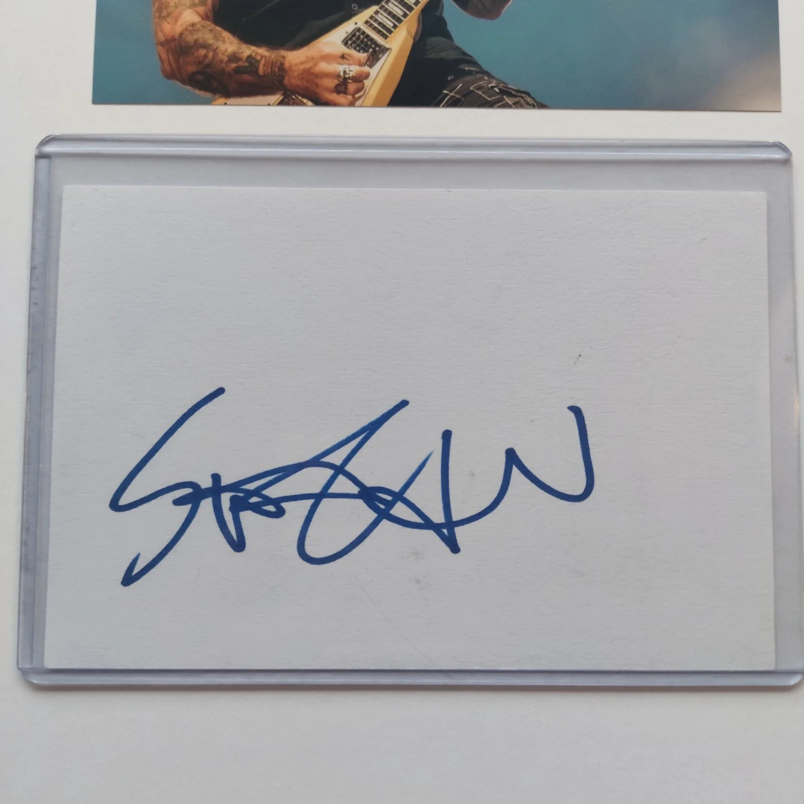 Anthrax Signed Scott Ian 4x6 Index Card Rock and Roll Legend, image 4
