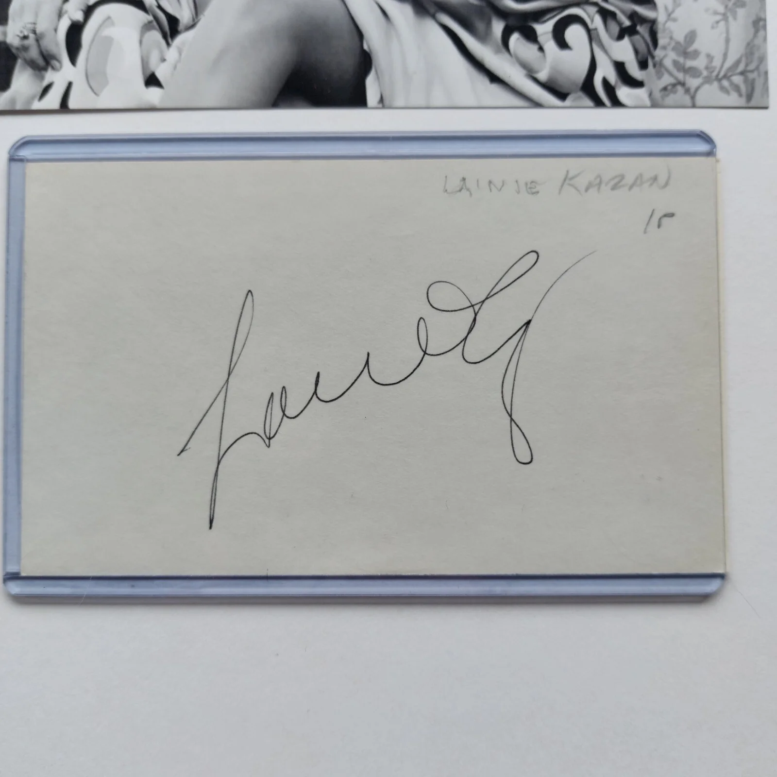 Lainie Kazan — Lainie Kazan Signed 3x5 Index card with COA Greek Wedding Streisand understudy, изображение 3