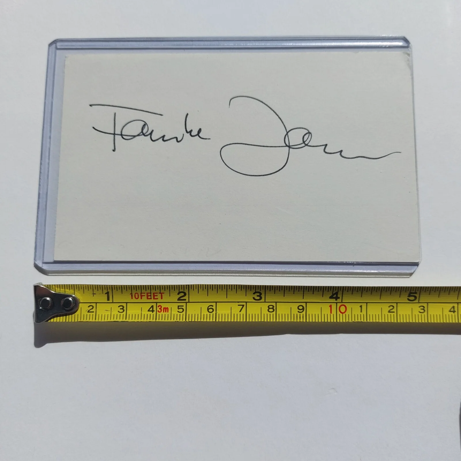 Famke Janssen — Famke Janssen Signed Autographed 3x5 index card (X Men, Goldeneye), изображение 3