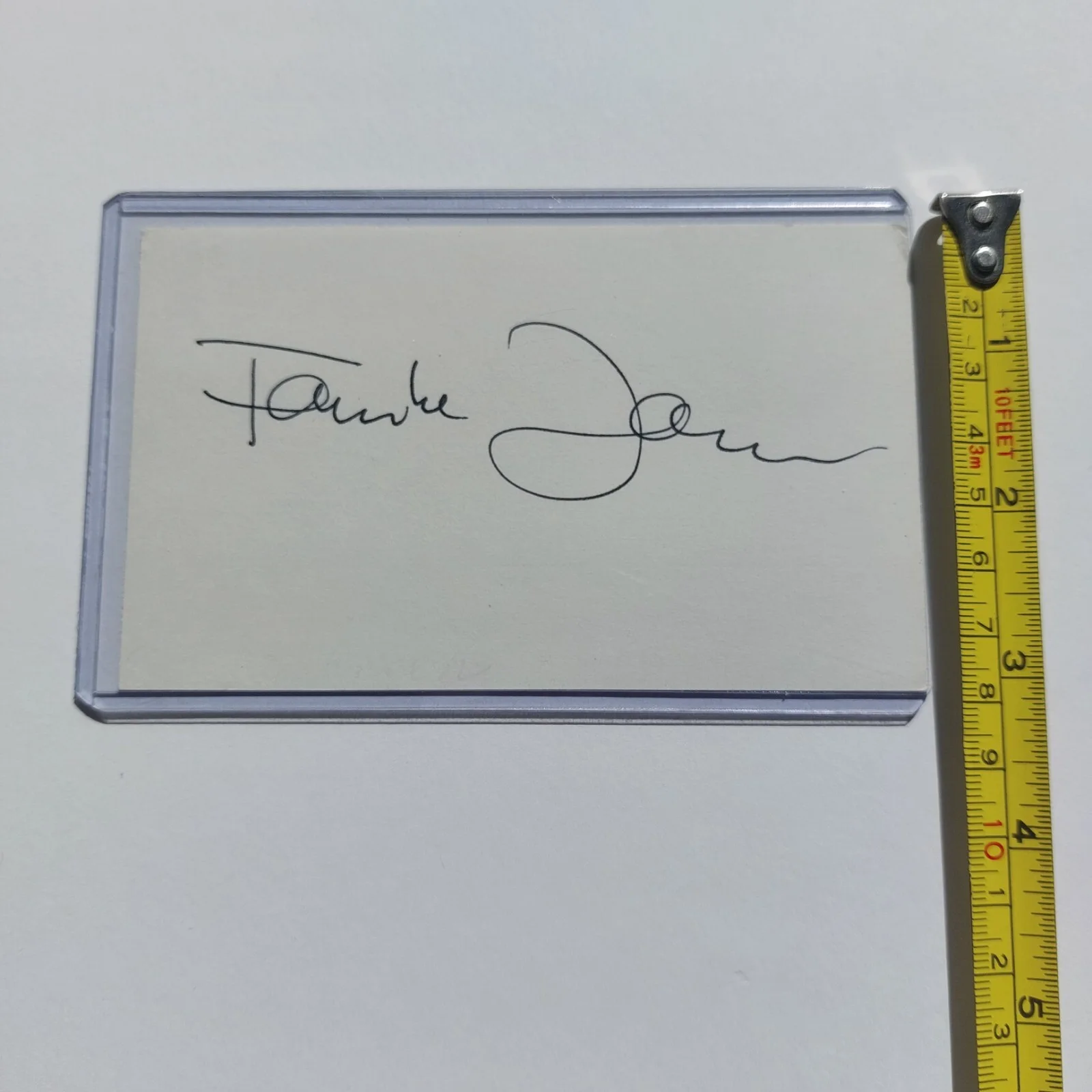 Famke Janssen — Famke Janssen Signed Autographed 3x5 index card (X Men, Goldeneye), изображение 4