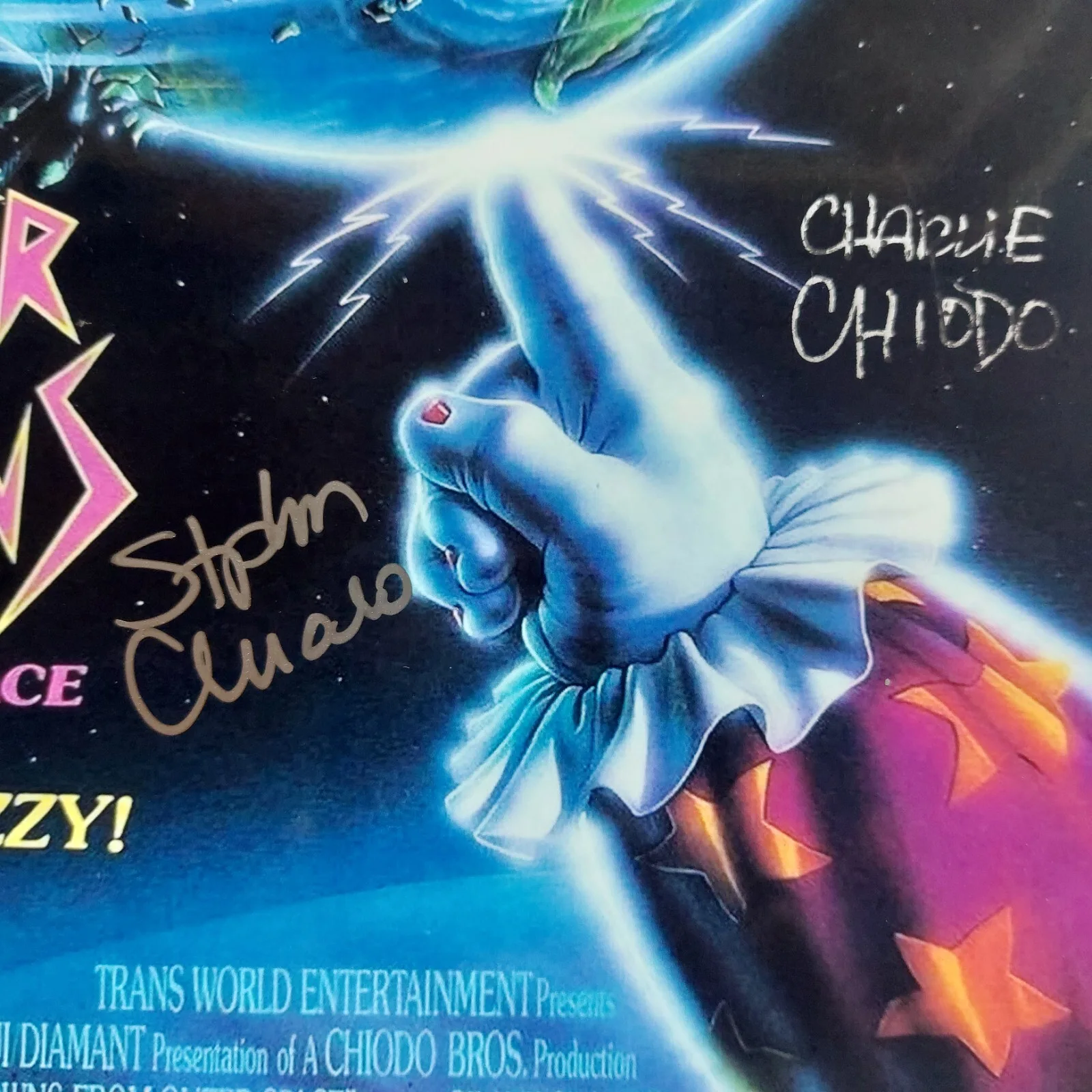 Charlie Chiodo, Edward Chiodo, Stephen Chiodo — Killer Klowns from Outer Space signed 8.5x11 Photo Chiodo Brothers Killer Clowns, image 3