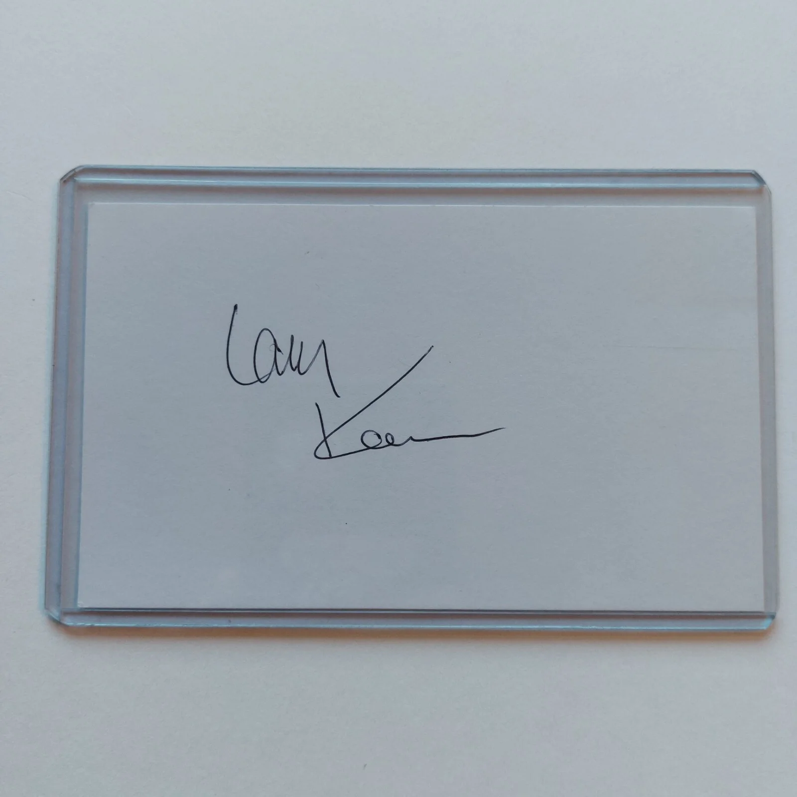 Larry Kenney — Larry Kenney Signed 3x5 Index Card Lion O Voice actor on Thundercats Silverhawks, image 2