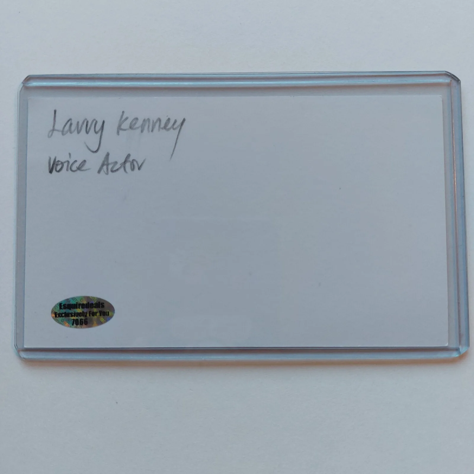 Larry Kenney — Larry Kenney Signed 3x5 Index Card Lion O Voice actor on Thundercats Silverhawks, image 3