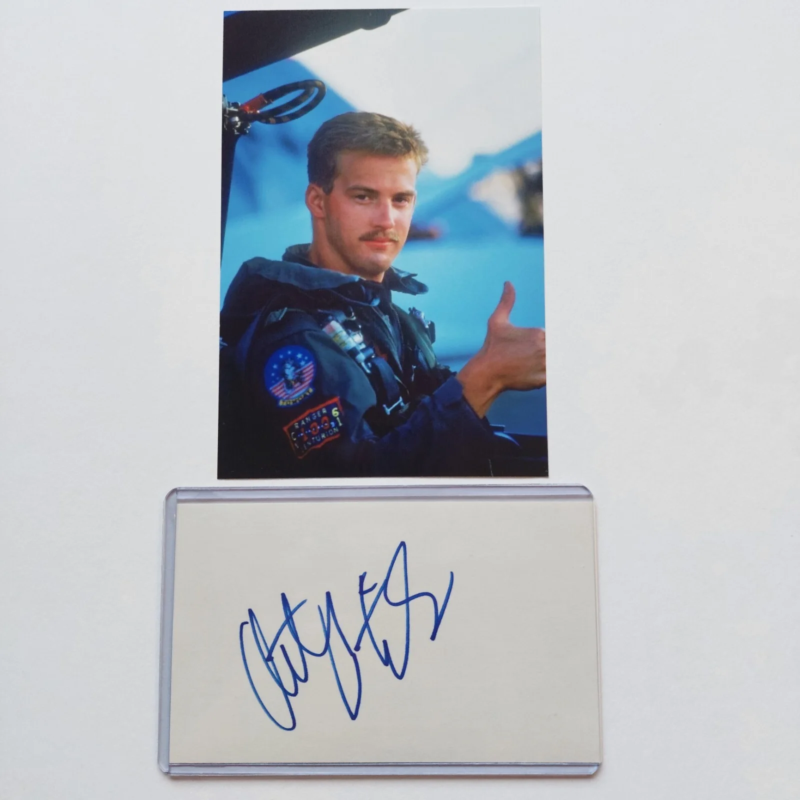 Anthony Edwards — Top Gun Anthony Edwards Signed 3x5 Index Card COA (ER, Revenge of the Nerds)