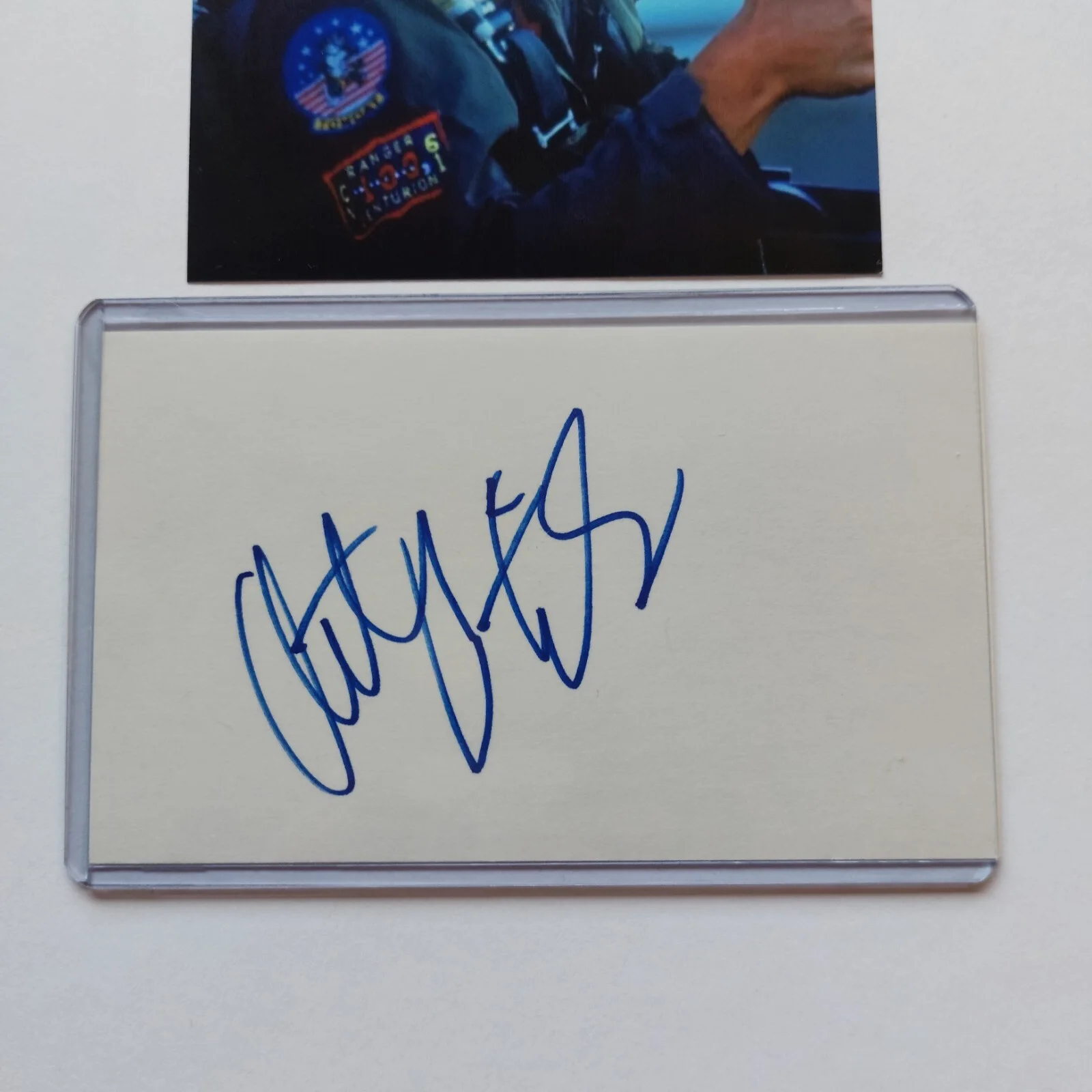 Anthony Edwards — Top Gun Anthony Edwards Signed 3x5 Index Card COA (ER, Revenge of the Nerds), image 3