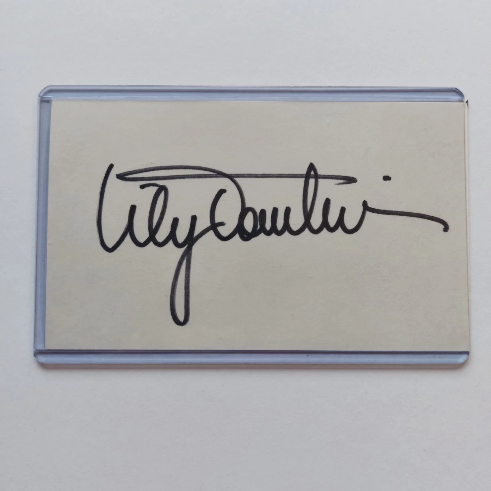 Lily Tomlin — Lily Tomlin Signed 3x5 Index Card COA (Grace and Frankie, 9 to 5, All of Me), изображение 3