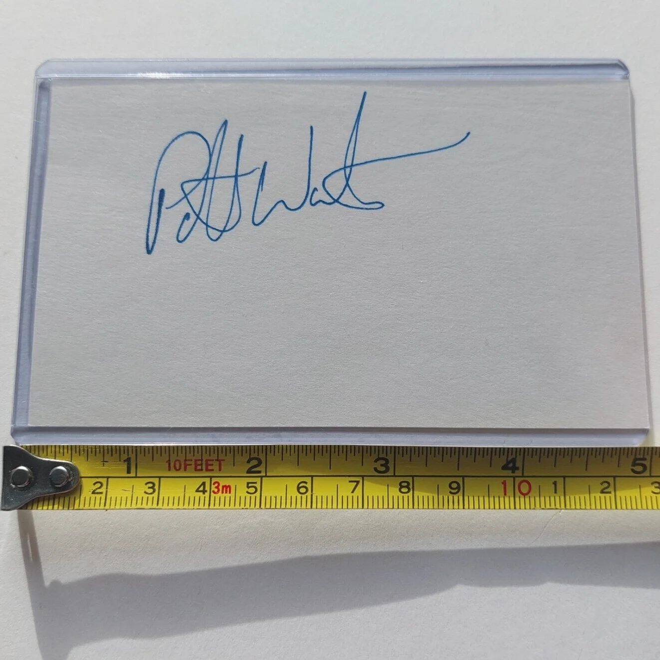 Patrick Warburton — Patrick Warburton Signed 3x5 Index Card (Family Guy, Emperor's New Groove,), изображение 3