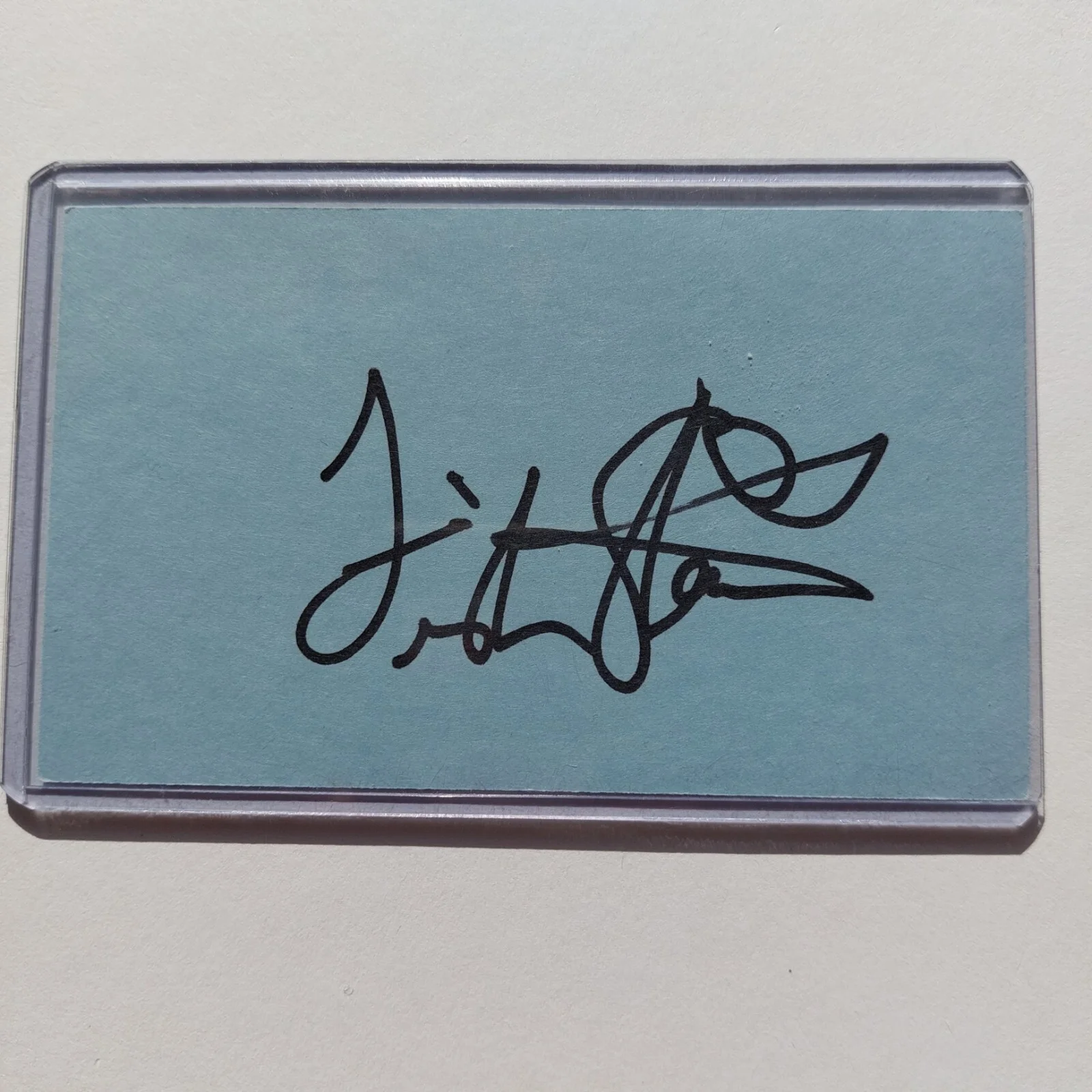Fisher Stevens — Fisher Stevens Signed 3x5 Index Card (Hackers, Short Circuit, Super Mario), image 3