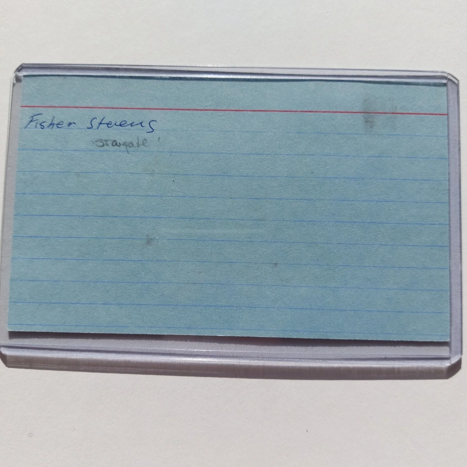 Fisher Stevens — Fisher Stevens Signed 3x5 Index Card (Hackers, Short Circuit, Super Mario), image 5