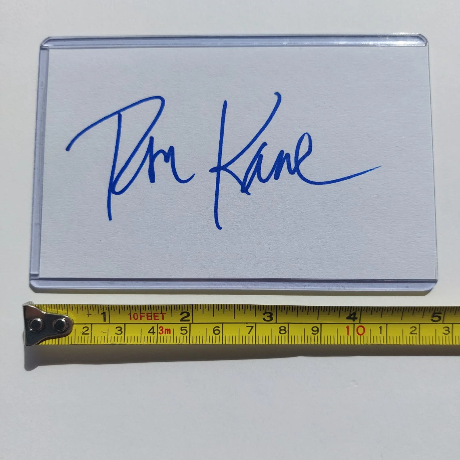 Tom Kane — Tom Kane Signed 3x5 Index Card (Clone Wars Yoda, Powerpuff Girls Professor), image 3