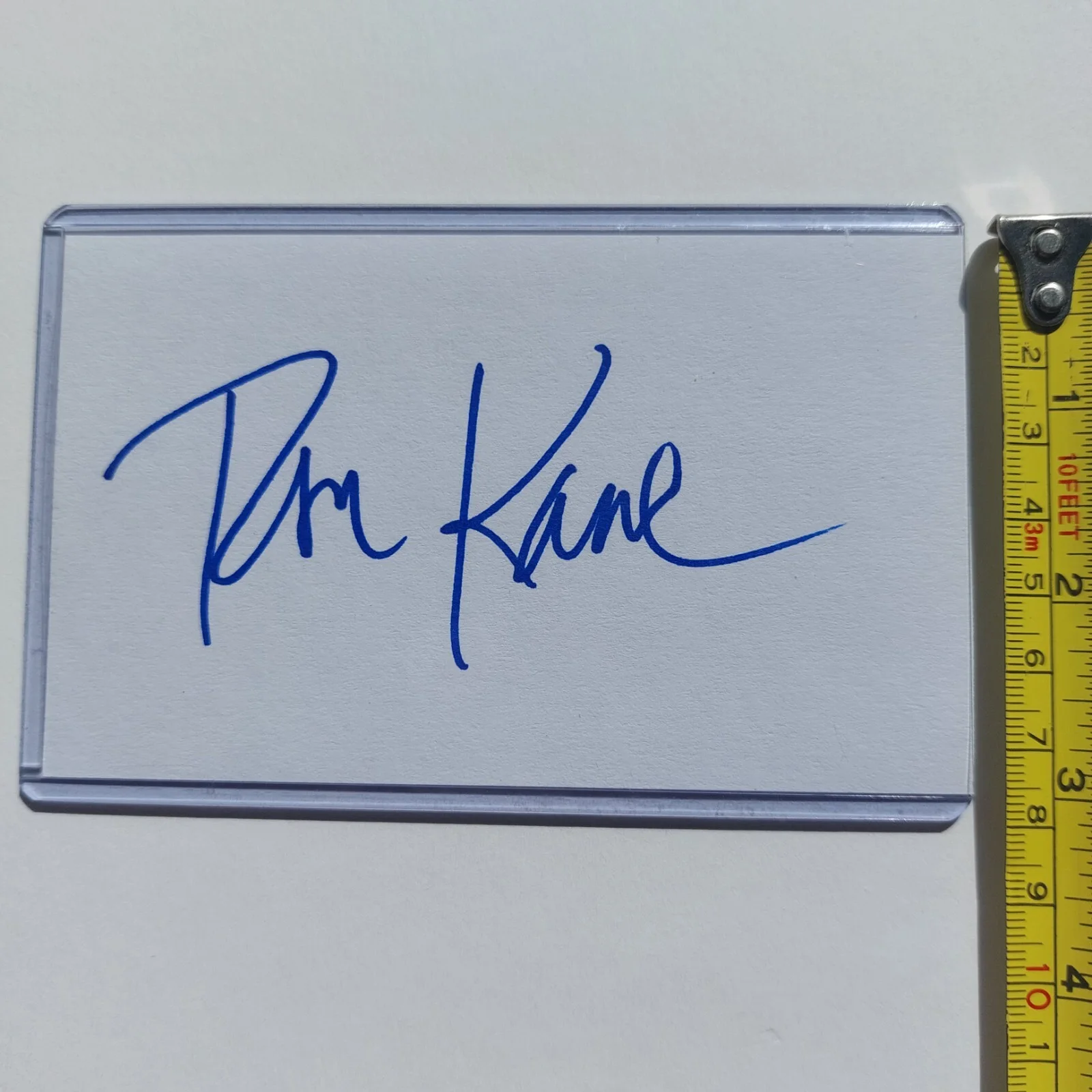 Tom Kane — Tom Kane Signed 3x5 Index Card (Clone Wars Yoda, Powerpuff Girls Professor), image 4