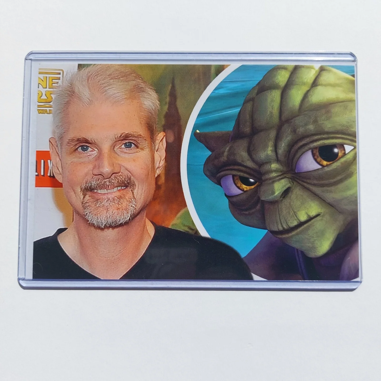 Tom Kane — Tom Kane Signed 3x5 Index Card (Clone Wars Yoda, Powerpuff Girls Professor), image 5