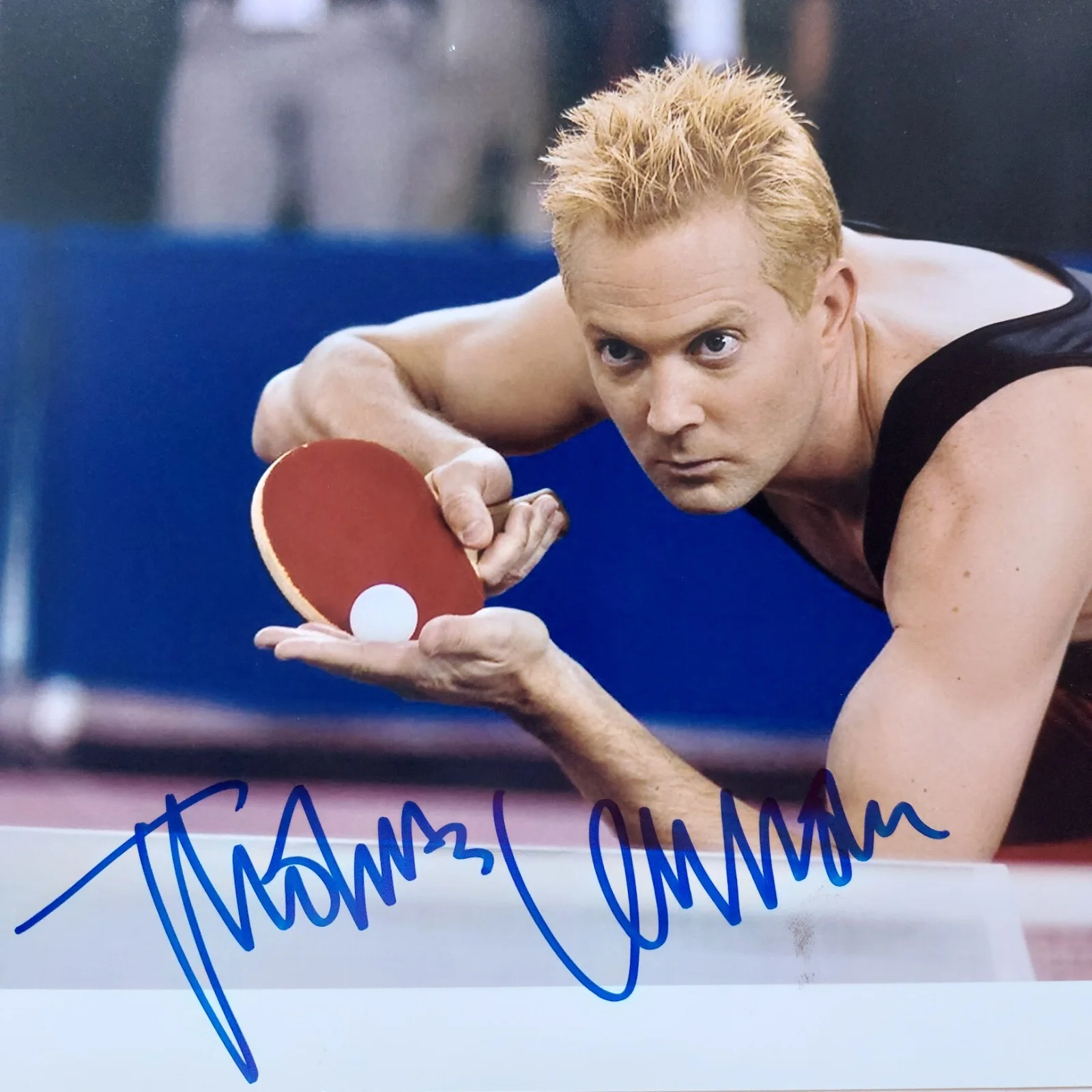 THOMAS LENNON — Thomas Lennon Balls of Fury Autographed photo signed 8X10 Lieutenant Dangle Auto, изображение 2