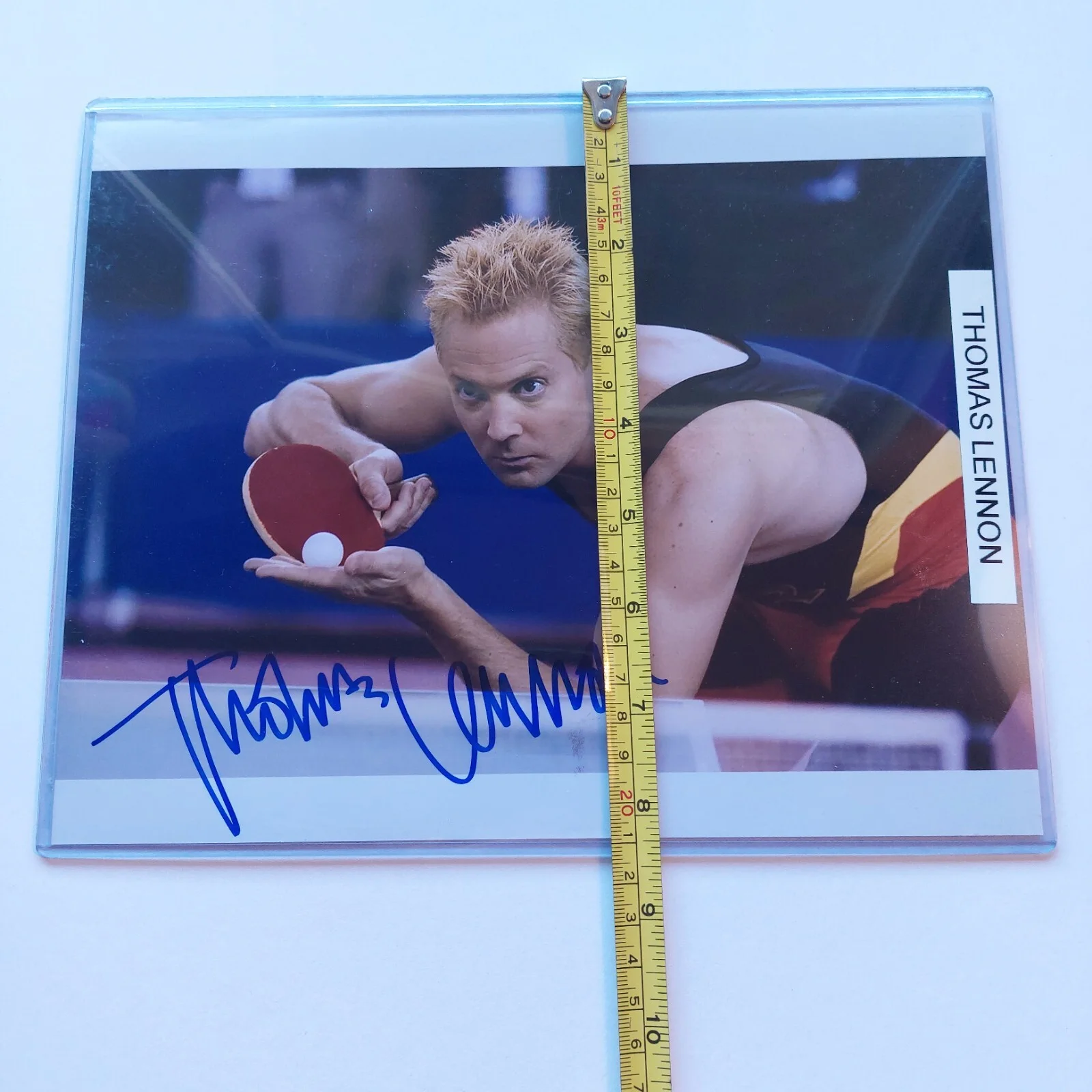 THOMAS LENNON — Thomas Lennon Balls of Fury Autographed photo signed 8X10 Lieutenant Dangle Auto, изображение 4
