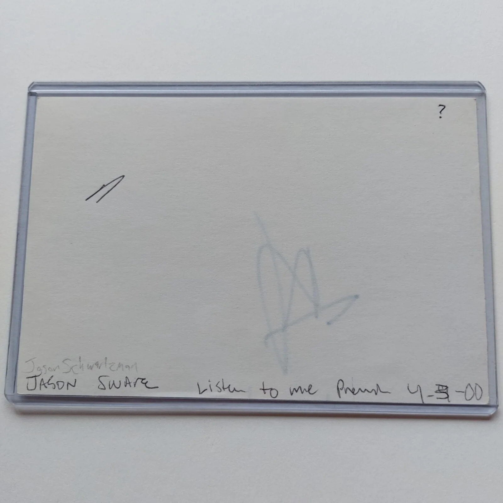 Jason Schwartzman — Jason Schwartzman Signed 4x6 Index Card (Rushmore, Scott Pilgram), image 4
