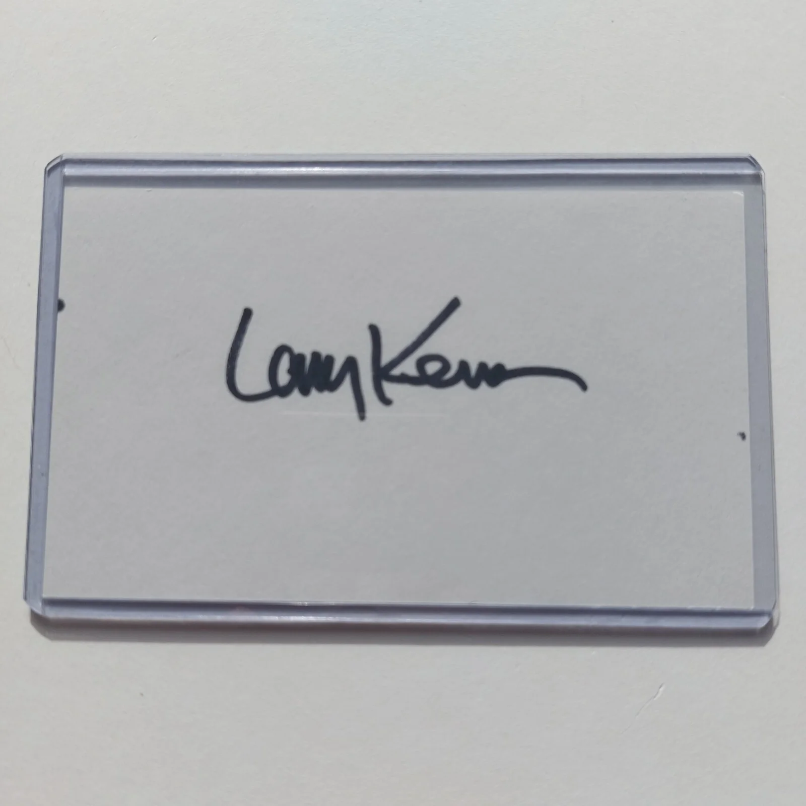 Larry Kenney — Larry Kenney Signed 3x5 Index Card Lion O Voice actor on Thundercats Silverhawks, image 2