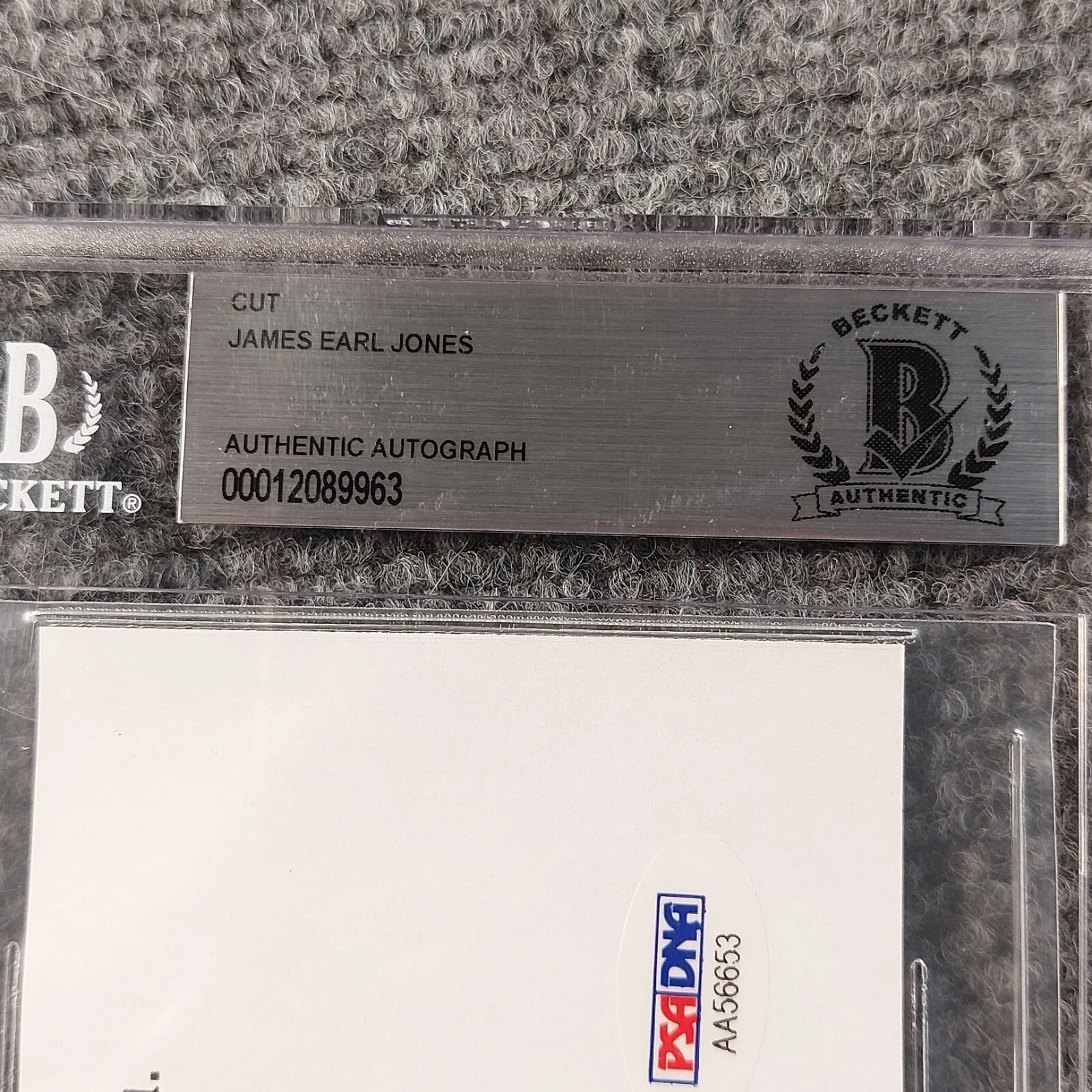 James Earl Jones — James Earl Jones SIGNED Dual Beckett COA & PSA COA!!! May the Force be With you, image 4