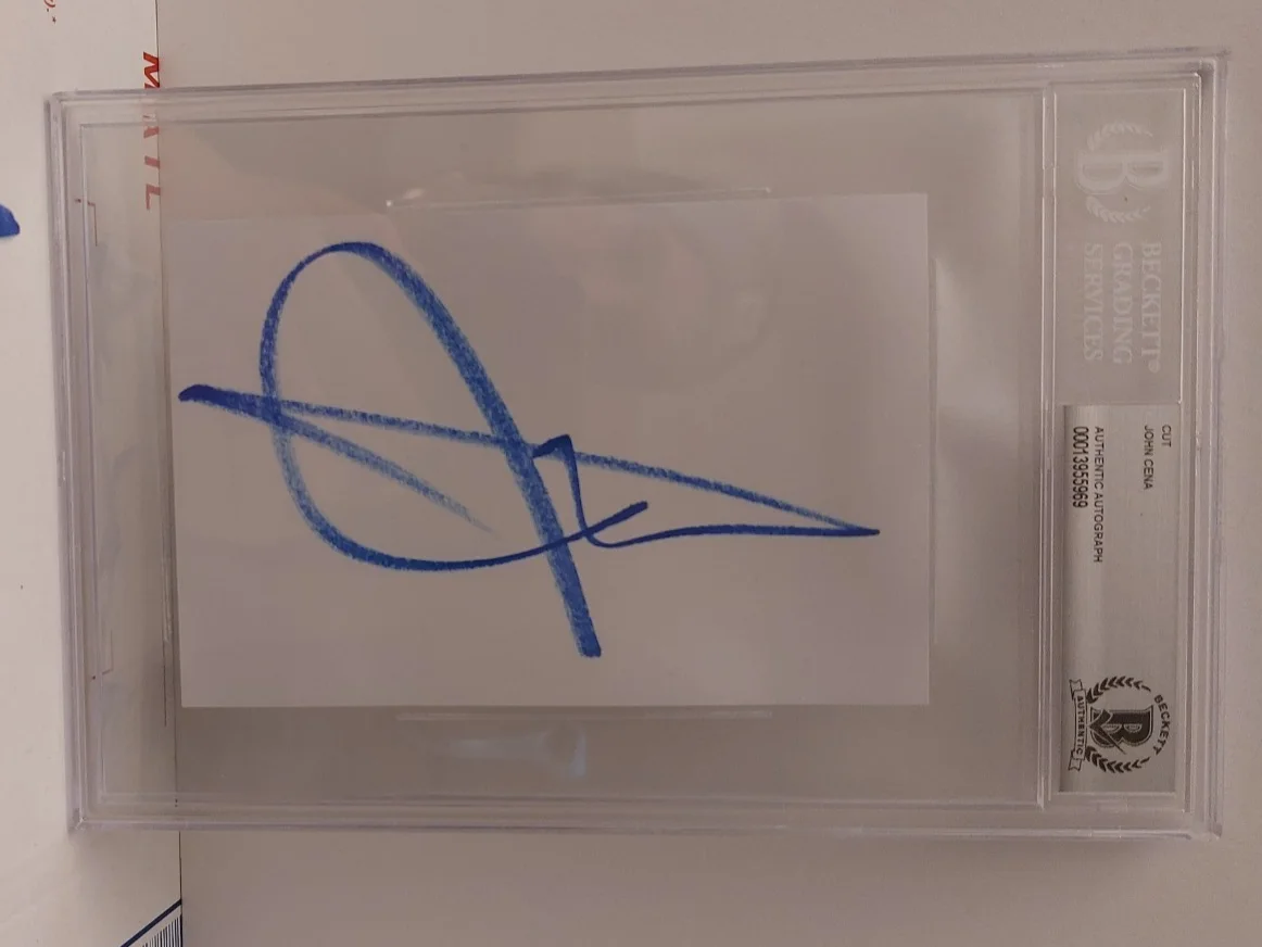 John Cena — John Cena Signed 5x7 Index Card JSA Beckett COA Autograph Auto WWF WWE, изображение 2