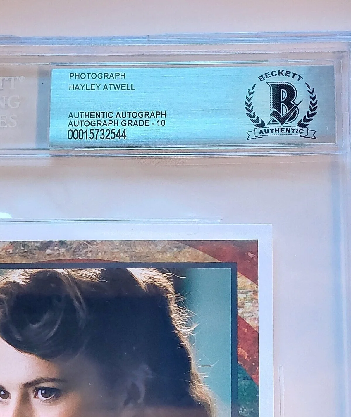 Hayley Atwell — Hayley Atwell Autographed 4x6 Photo Agent Carter! Beckett 10! Pristine Graded, image 3