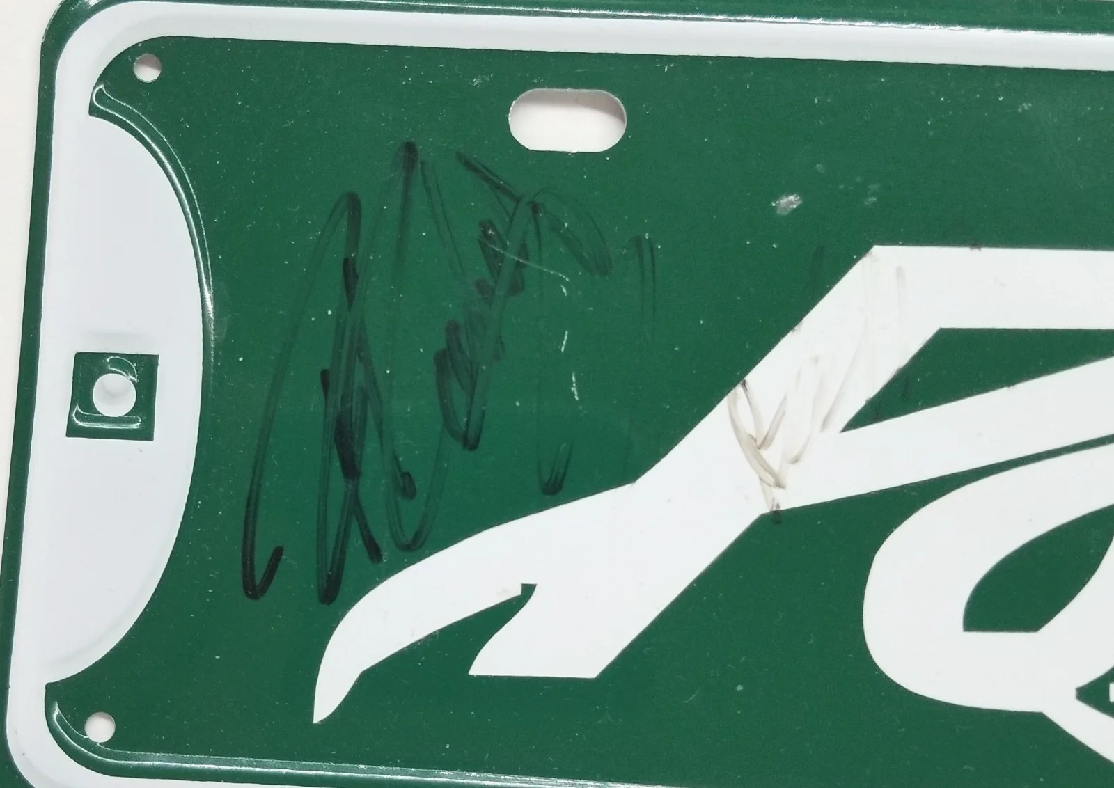 Poison full band hand SIGNED Promo License Plate JSA COA Autograph Bret Michaels, изображение 2