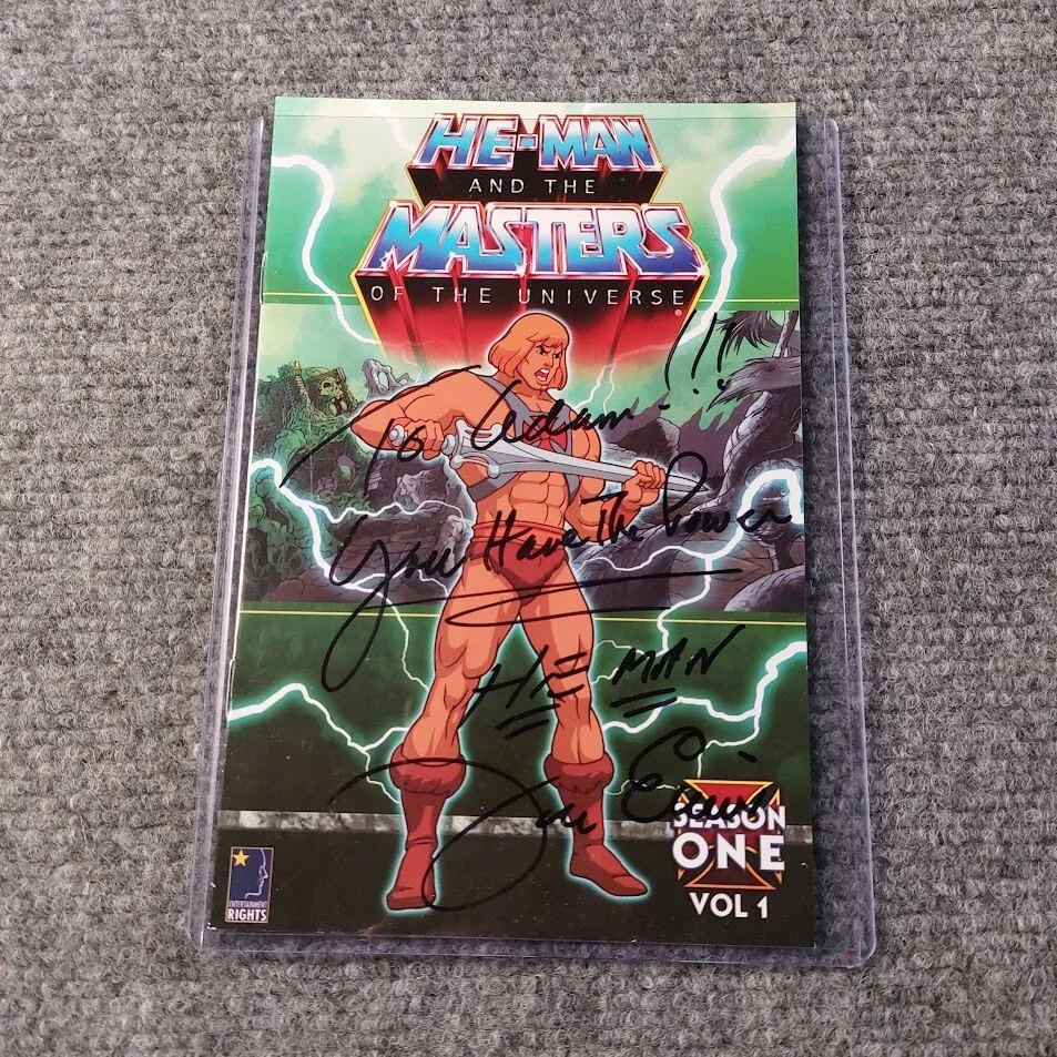 John Erwin — John Erwin SIGNED He Man Masters of Universe DVD Insert "You have the power!"