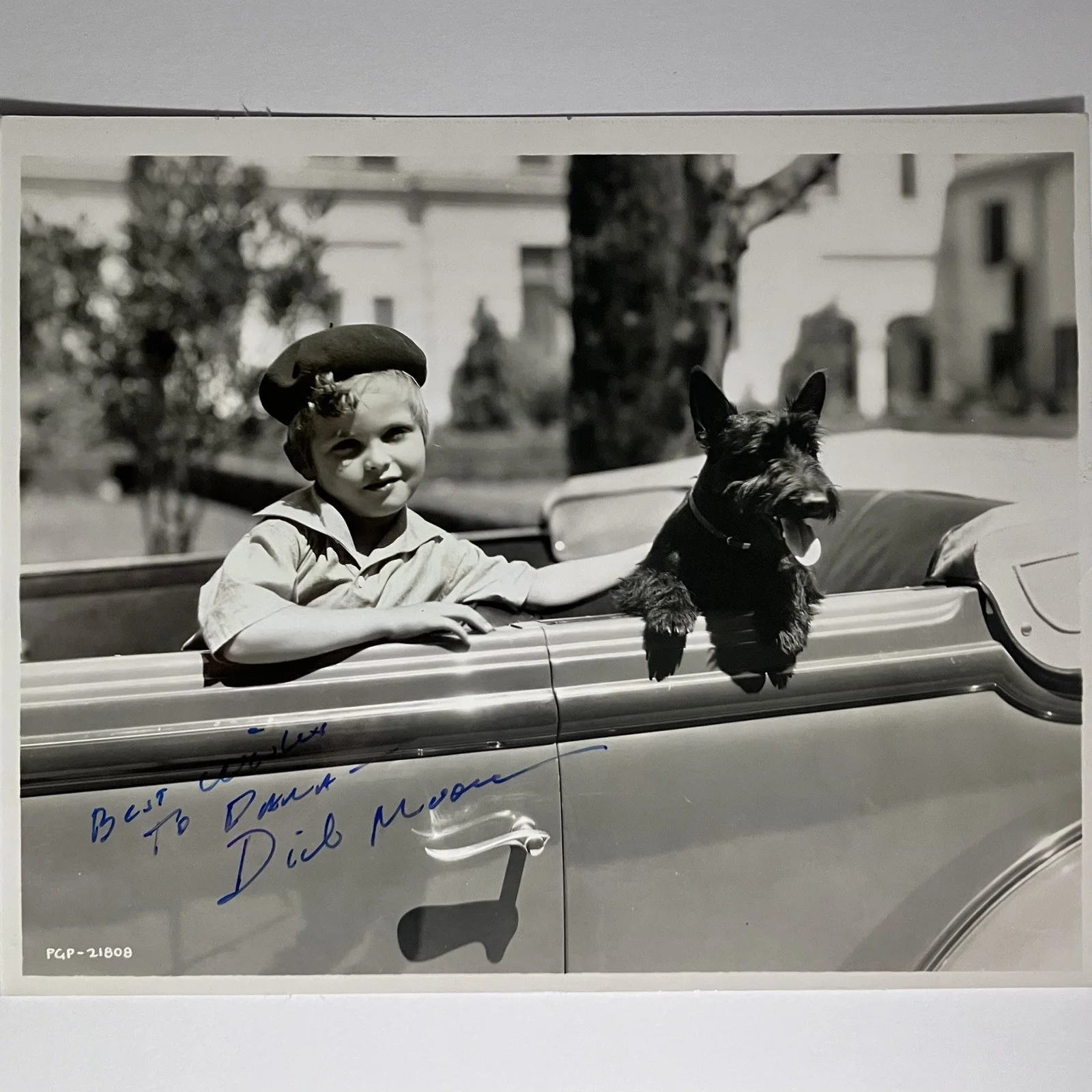 Dickie Moore — 1930s DICKIE MOORE (d.2015) Signed Publicity 8x10 / CHILD STAR Autographed Later, image 2