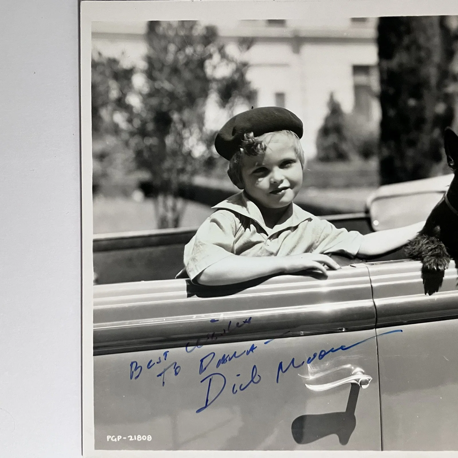 Dickie Moore — 1930s DICKIE MOORE (d.2015) Signed Publicity 8x10 / CHILD STAR Autographed Later, image 3