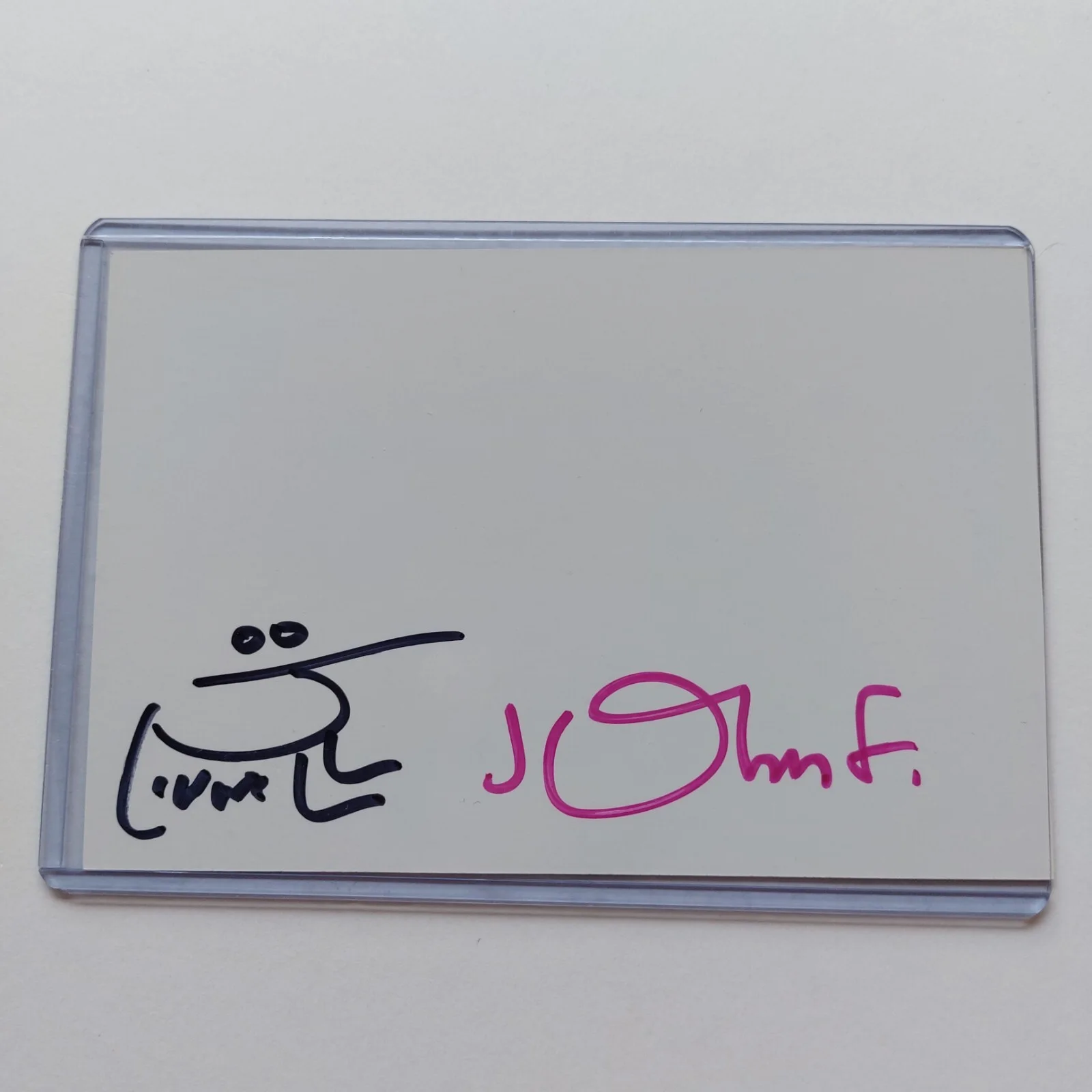 They Might Be Giants Signed 4x6 Index Card Postcard TMBG Band autographed Flood, изображение 2