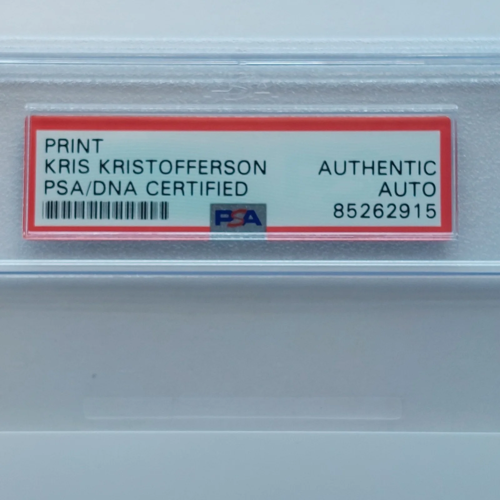 Fallout New Vegas Kris Kristofferson signed 4x6 Photo PSA Certified Autograph, image 3