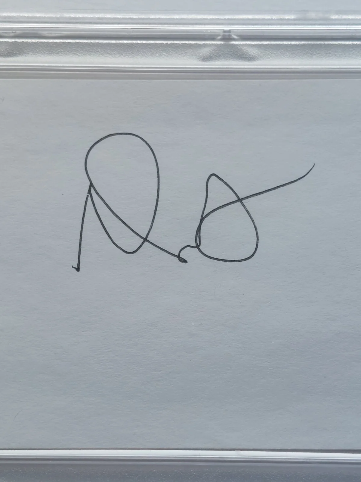 Adam Scott — Adam Scott SIGNED 3x5 Index Card Severance Parks and Recreation PSA COA, image 2