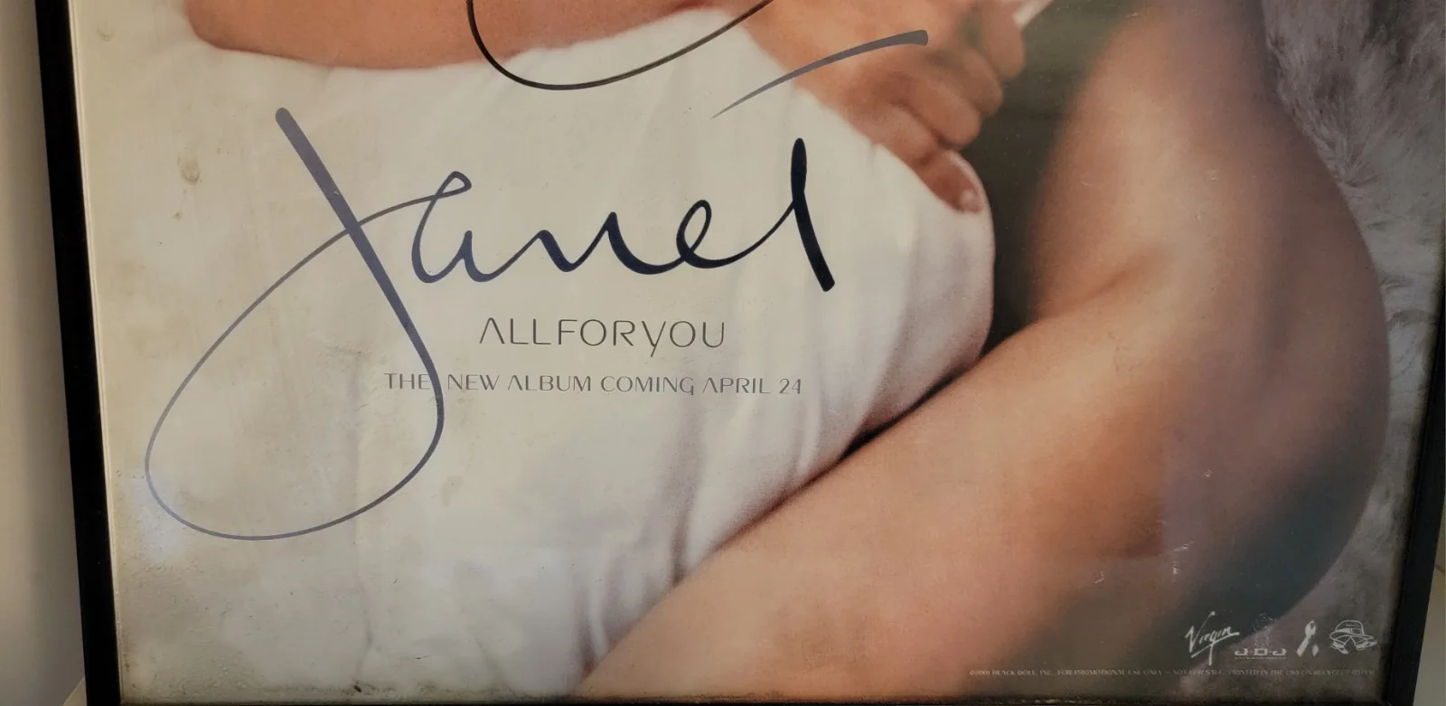 2001 - JANET JACKSON - Signed/Autograph/Auto 12x18 Music Promo Photo All For You, изображение 3