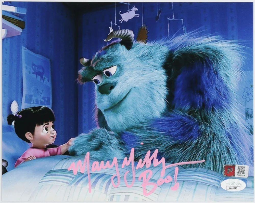 Mary Gibbs — Mary Gibbs Signed "Monsters, Inc." 8x10 Photo Inscribed "Boo!" (PA & JSA)
