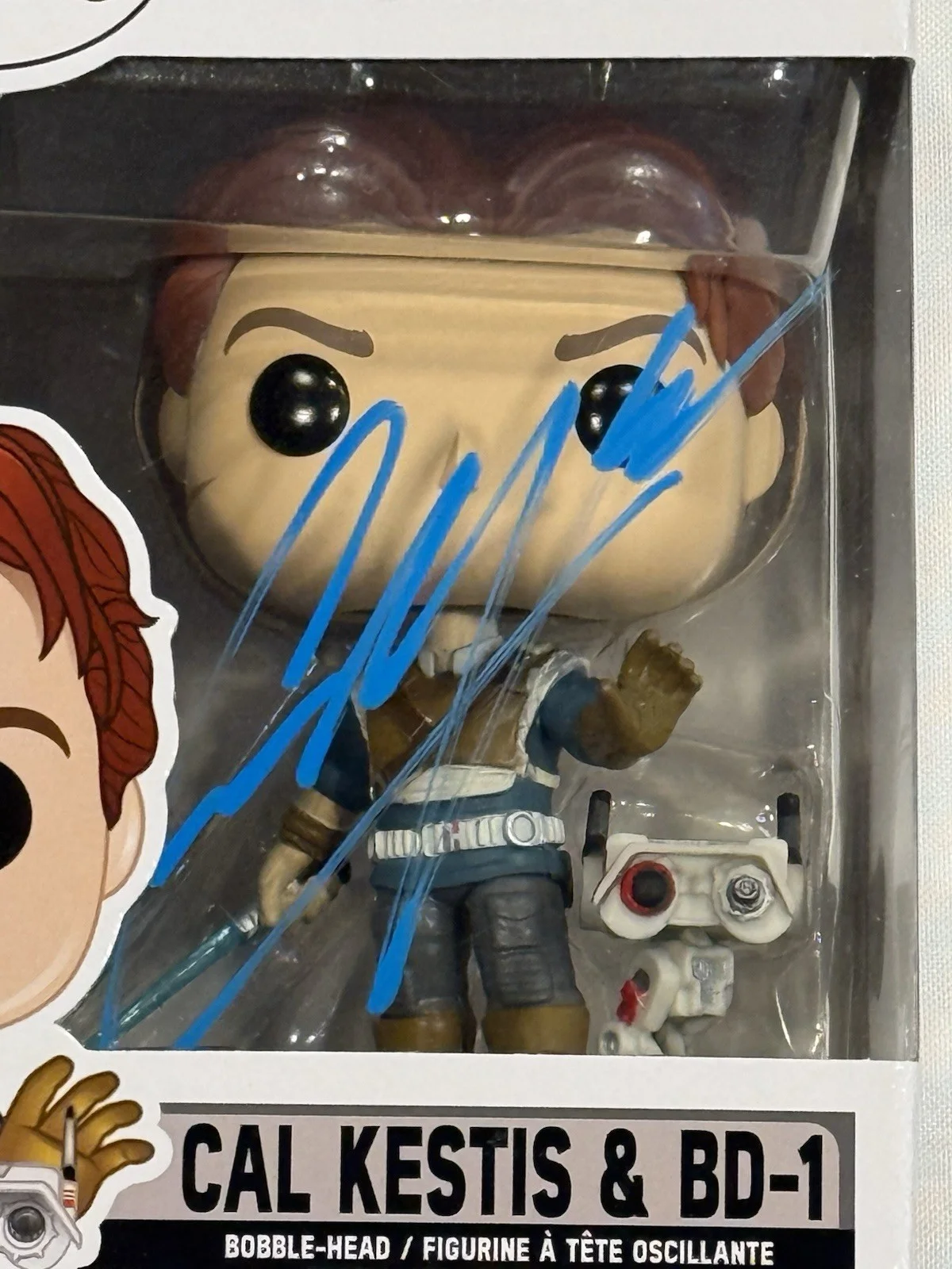 Cameron Monaghan — Cameron Monaghan Signed Cal Kestis Star Wars Funko Pop! #337 Beckett COA, изображение 2