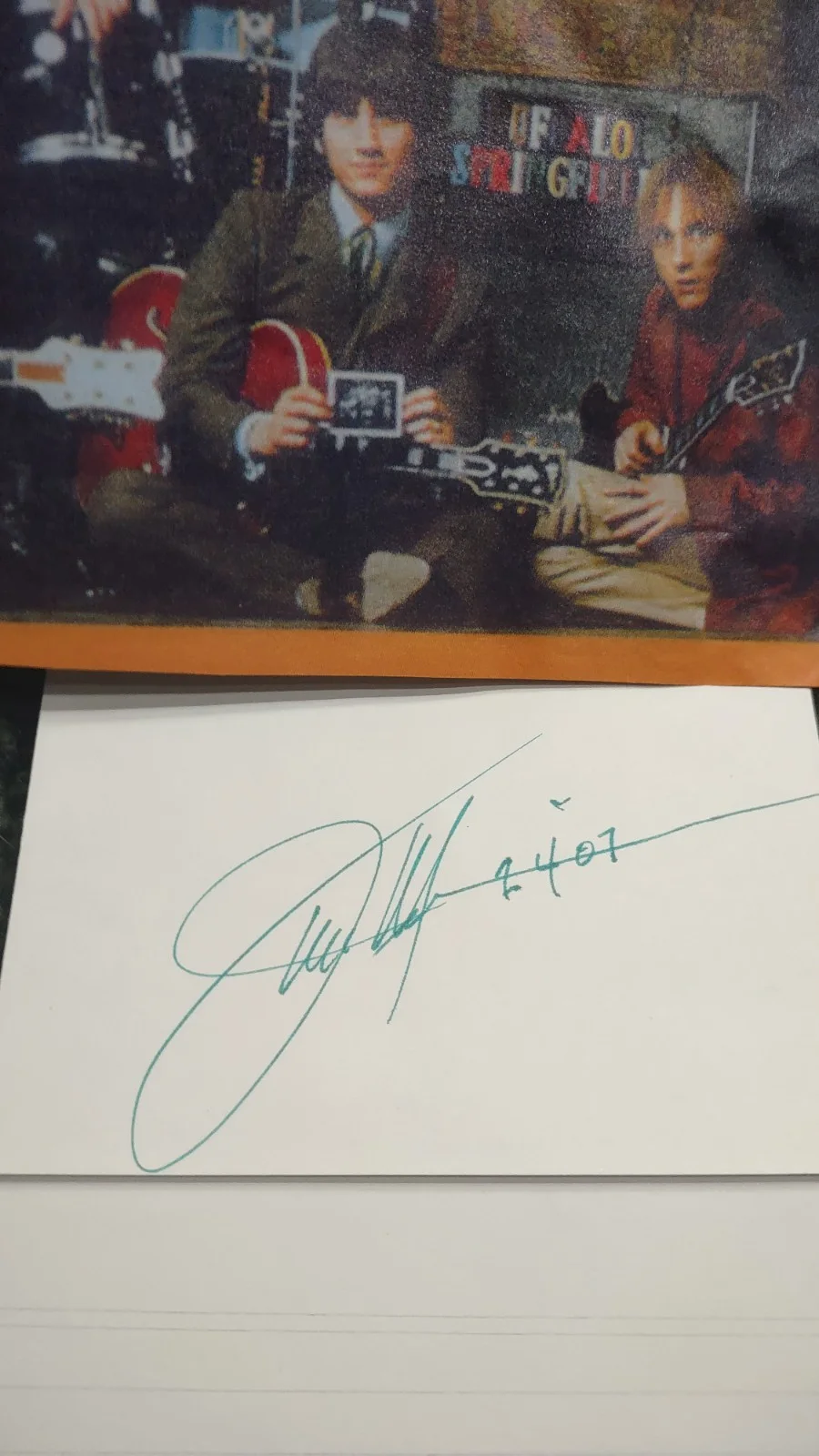 Buffalo Springfield - A Group Of Signatures By 5 Members, image 3