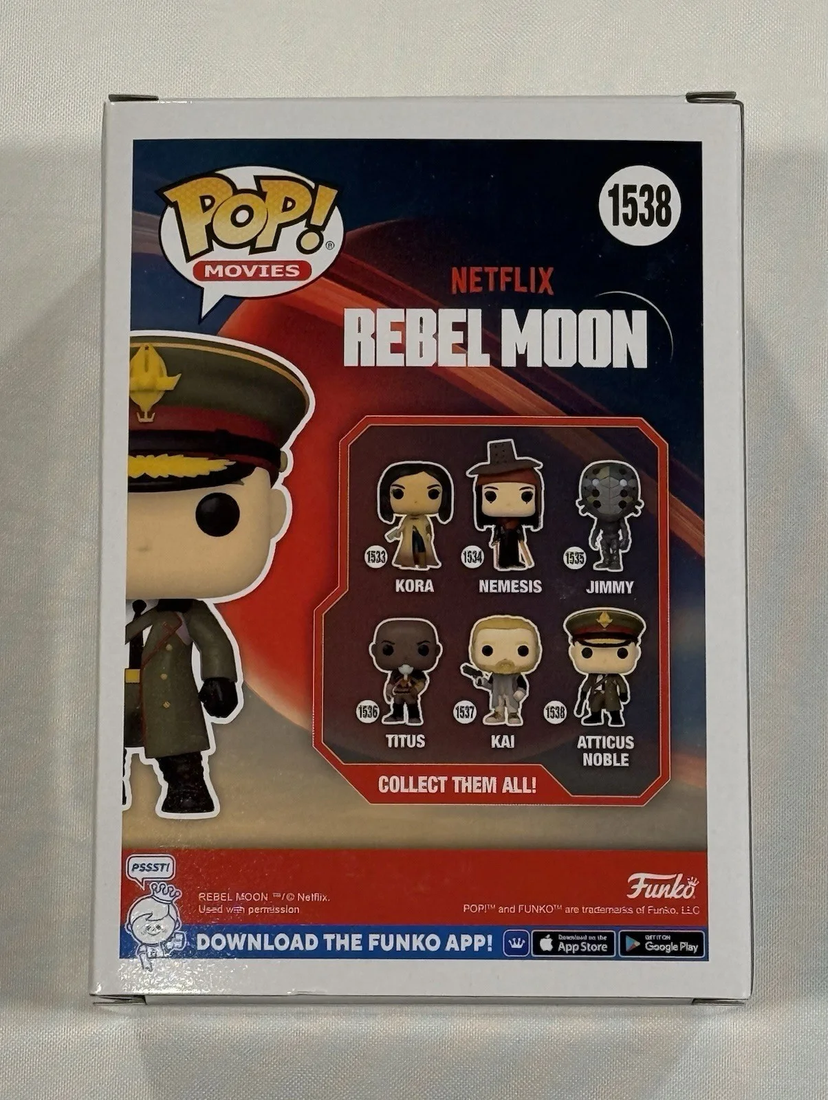 Ed Skrein — Ed Skrein Signed Rebel Moon Atticus Noble Funko Pop! #1538 Beckett COA, изображение 5
