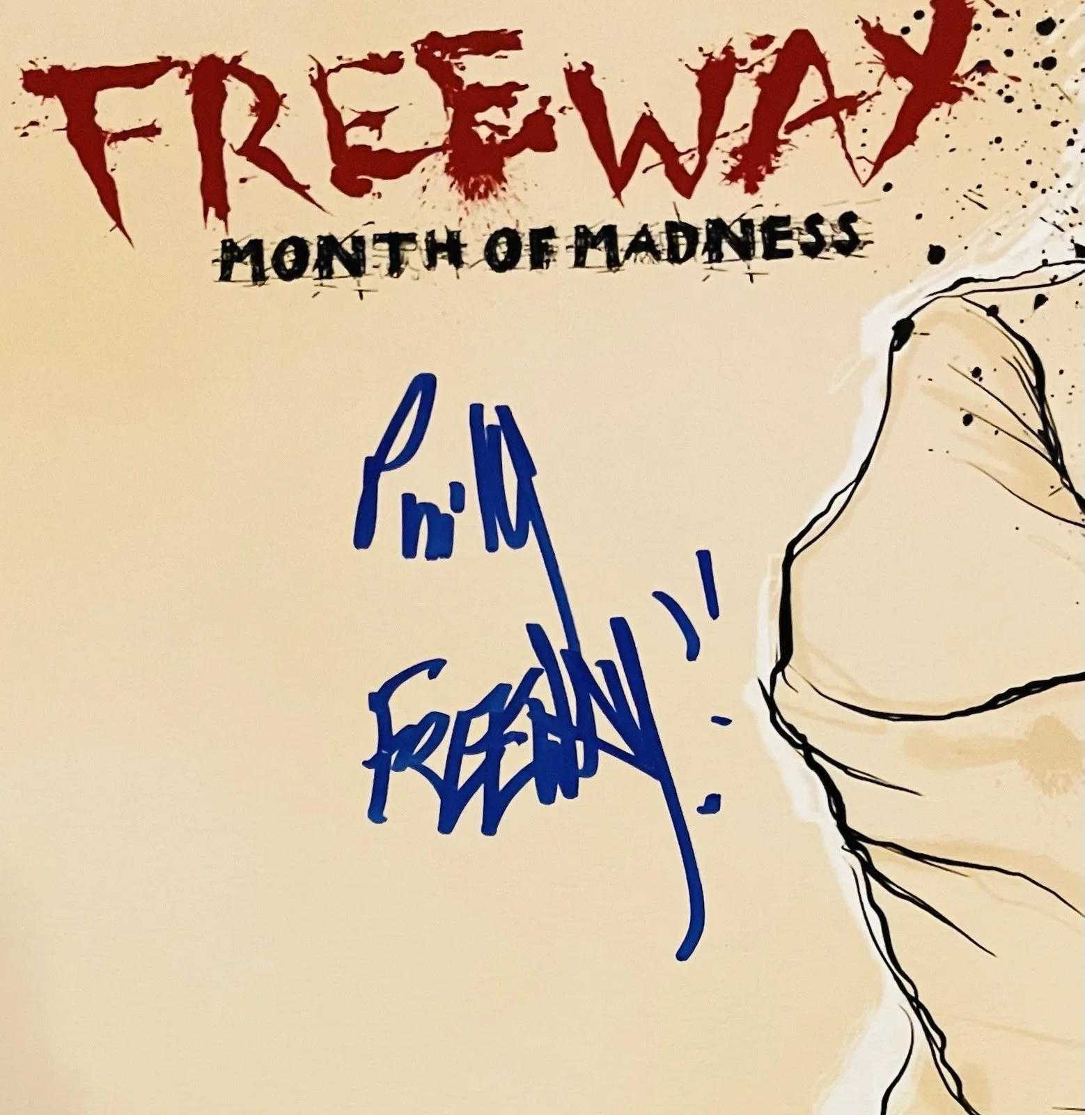 Freeway Signed 12x12 Month of Madness Vol 5 Album Flat Photo Autograph Hip Hop, изображение 2