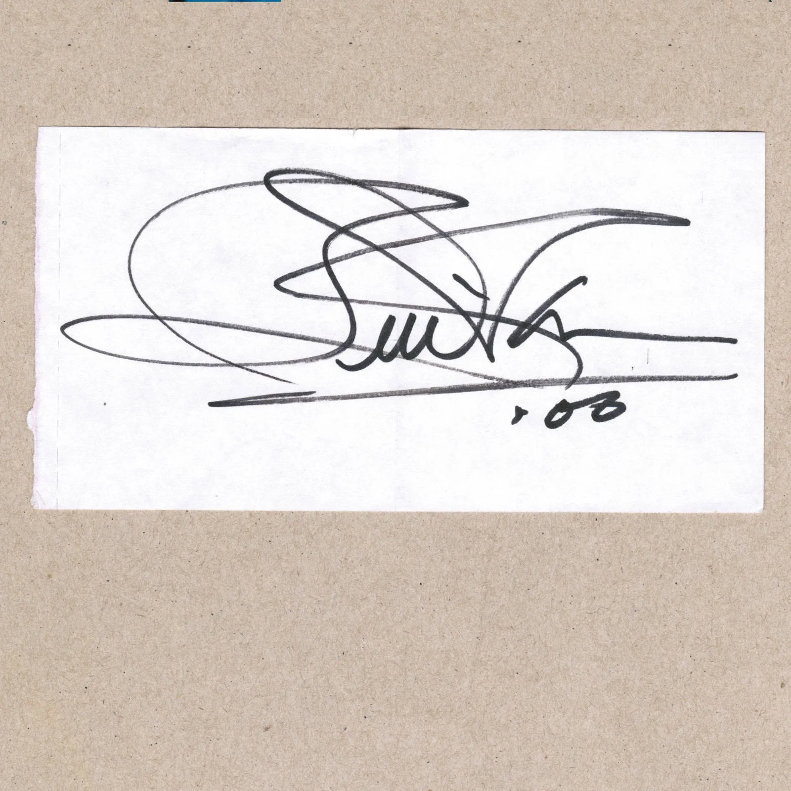 2000 Bill Anderson Signed Autograph w/Fan Taken 3.5 x 3.5 OOAK Photo Ticket Stub, изображение 2