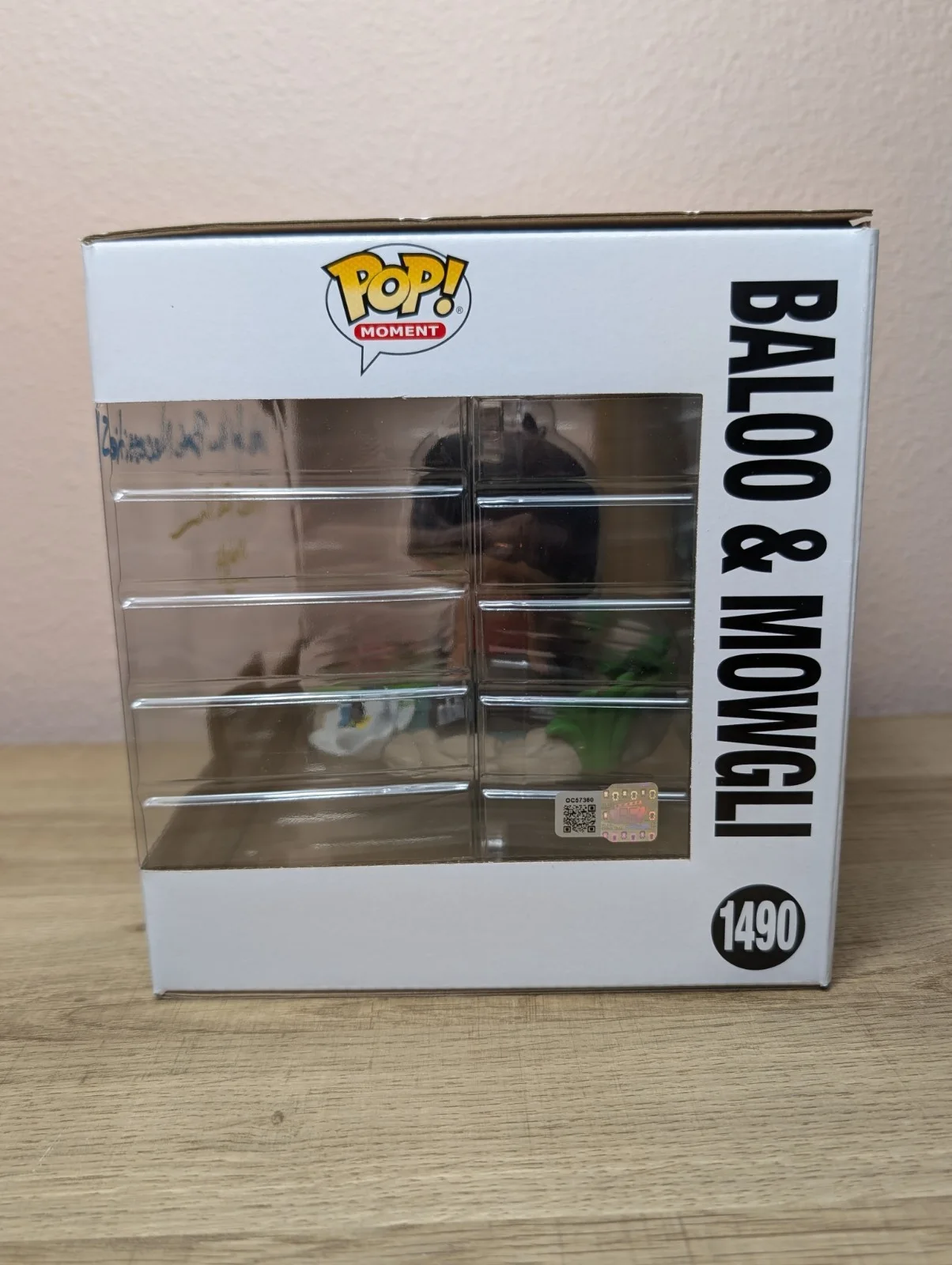 Bruce Reitherman signed Funko moment Disney Jungle Book Baloo Mowgli OCCM COA, изображение 4