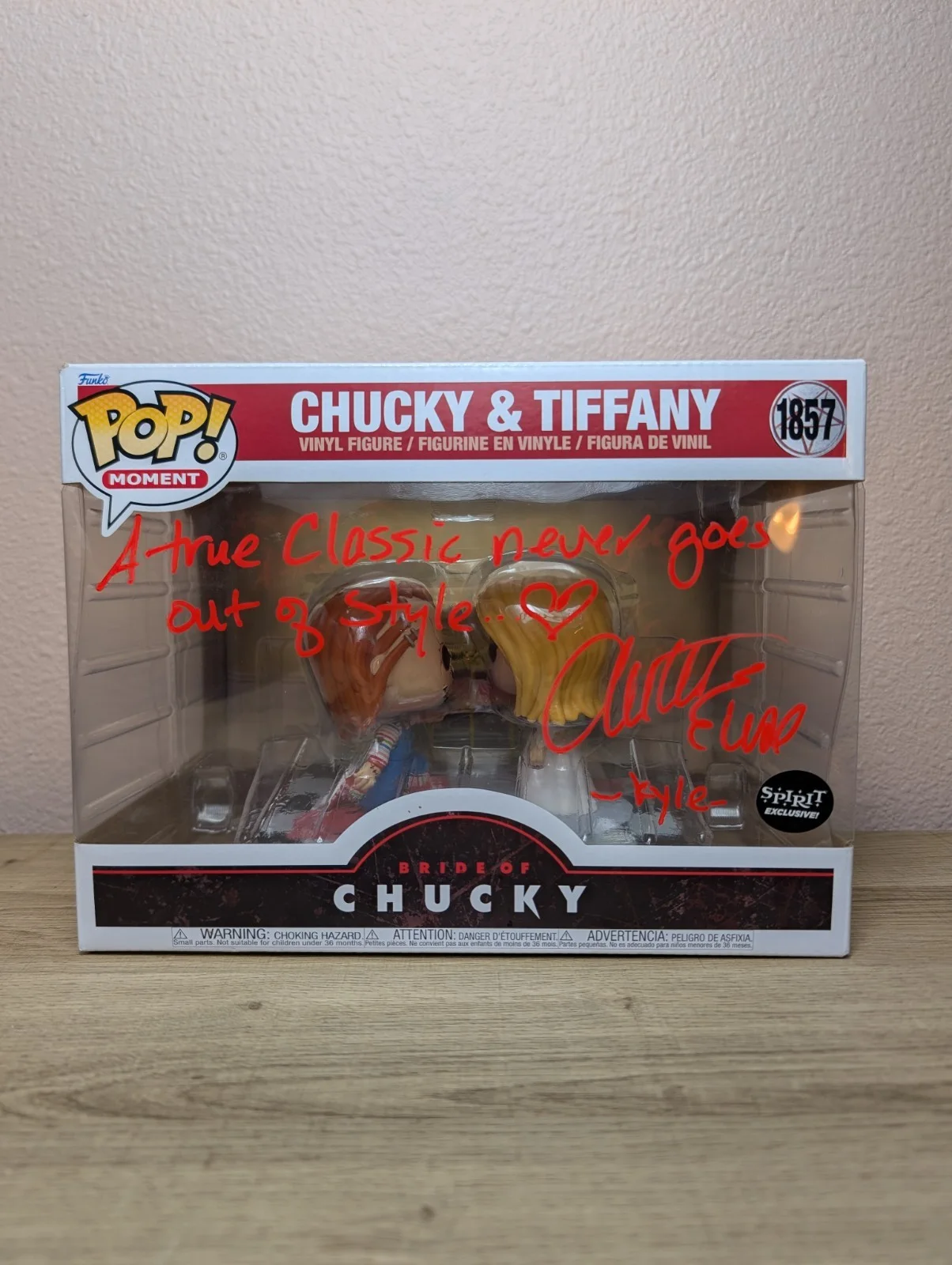 Jennifer Tilly — Christine Elise Signed Chucky & Tiffany Funko #1857 SWAU authenticated Kyle, image 4