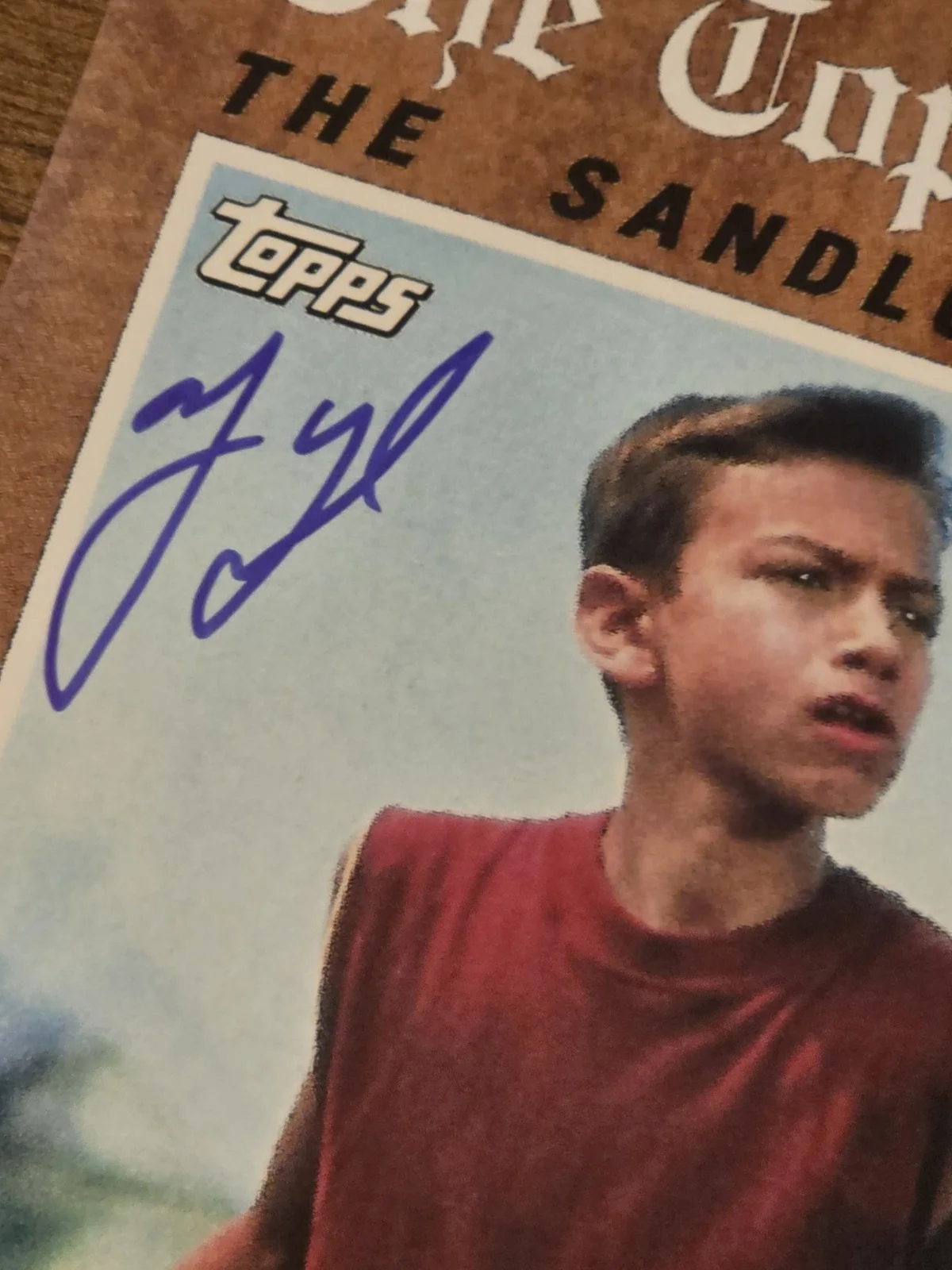 Marty York — Marty York The Sandlot Yeah-Yeah Signed 8x10 Topps Picture Autograph Movie Photo, изображение 2